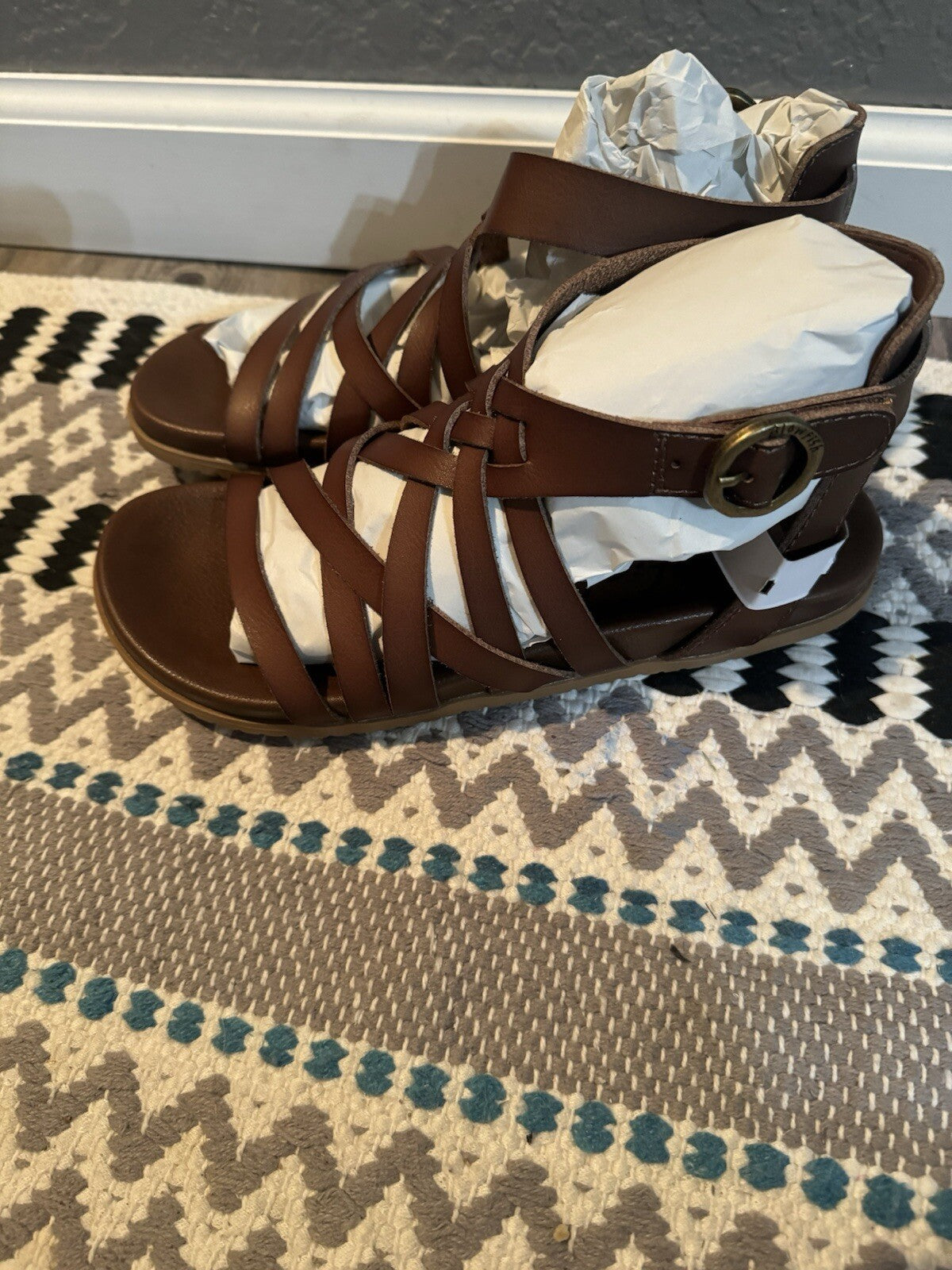 Blowfish Malibu Cushion Comfort 8.5 Sandals Brown New In Box