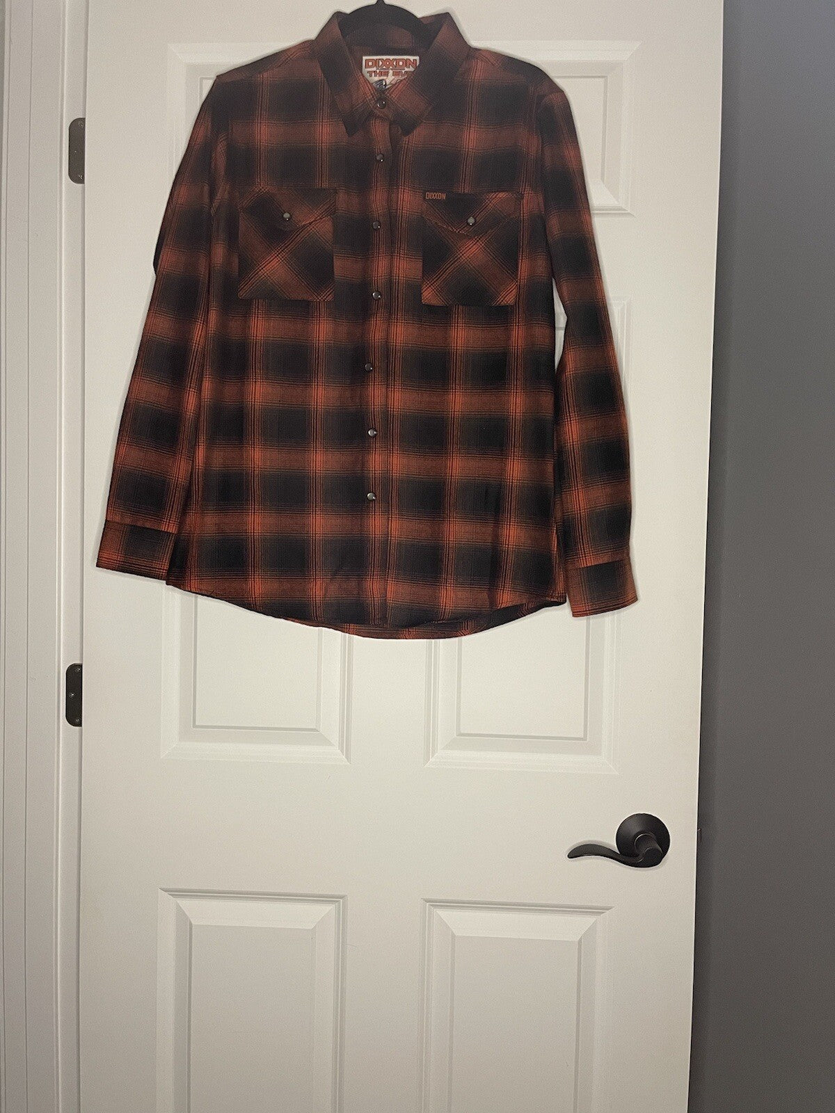 Dixxon The Evo Women’s Flannel Large Black And Orange Worn Once
