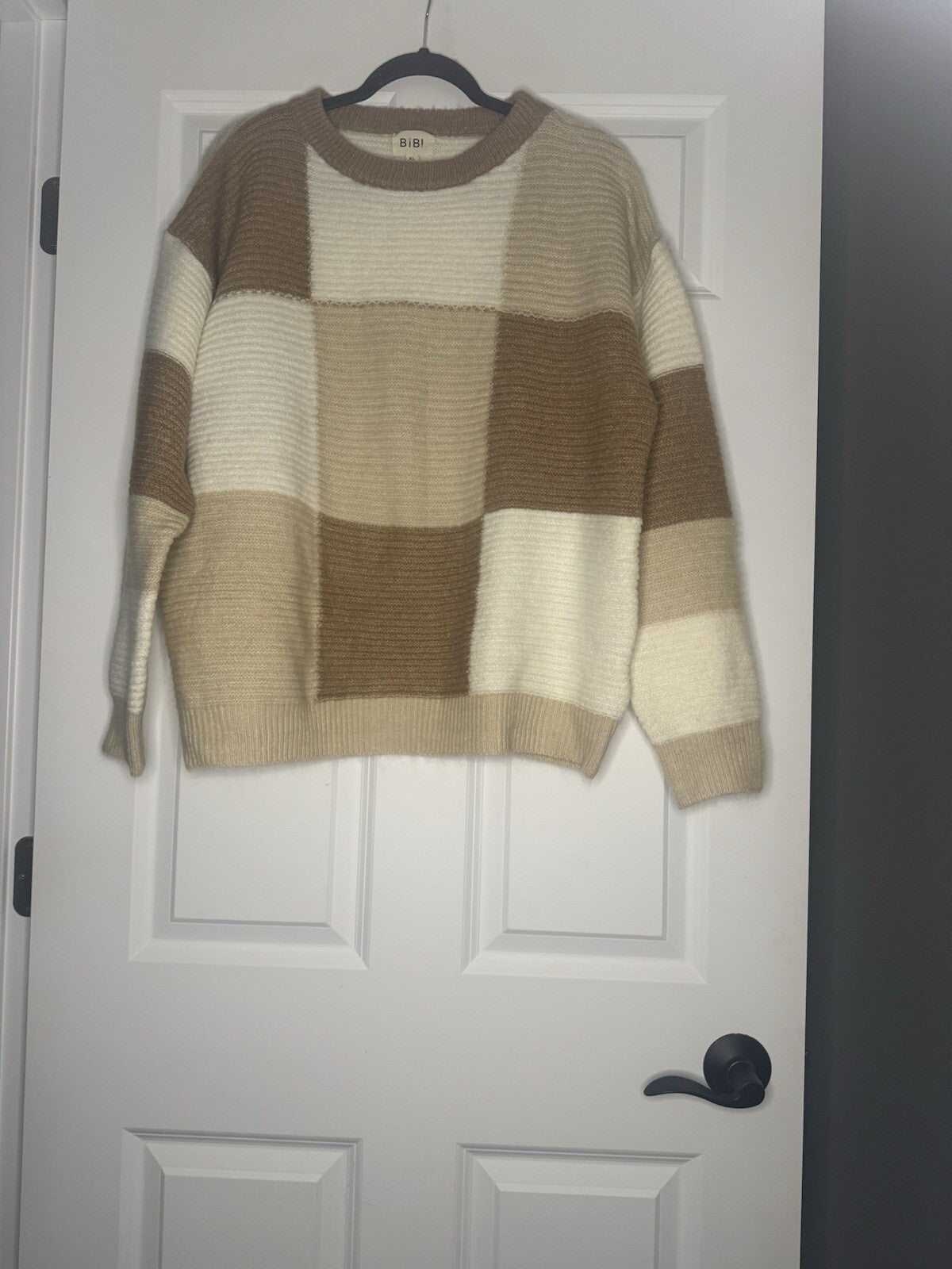 Bibi Sweater Beige Tan Cream Xl