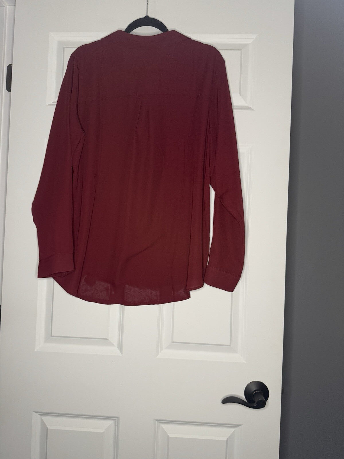 Maurice’s Long Sleeve Blouse Maroon Xl Nwt