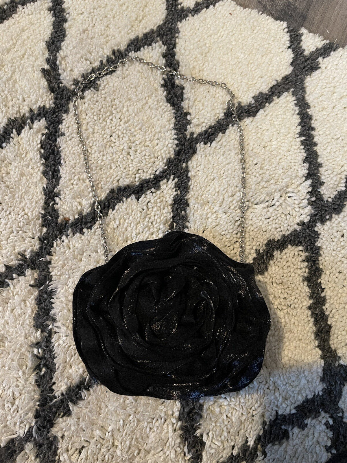 Expressions NYC Black Floral Purse