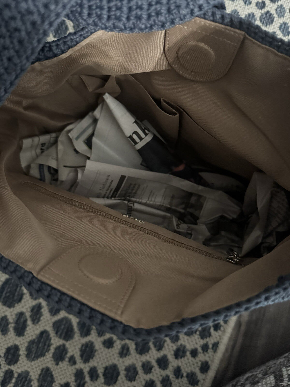 The SAK Crochet Knit Hobo Bag Blue New