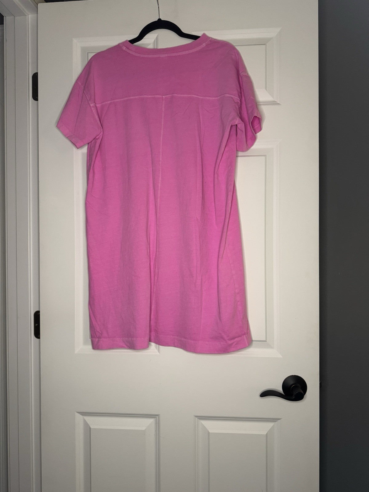 Old Navy Short Sleeve T Shirt Dress Medium Bright Pink