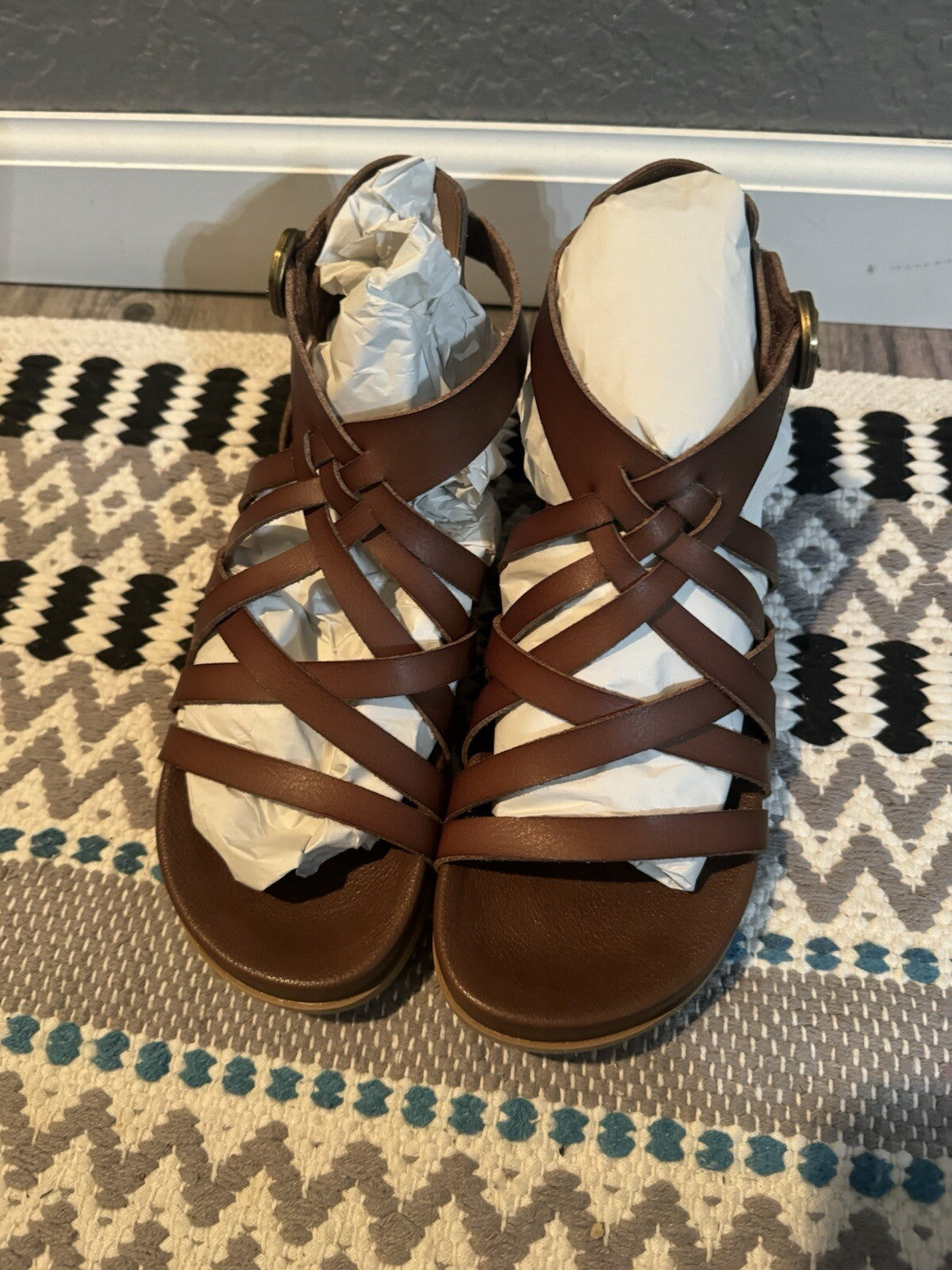 Blowfish Malibu Cushion Comfort 8.5 Sandals Brown New In Box