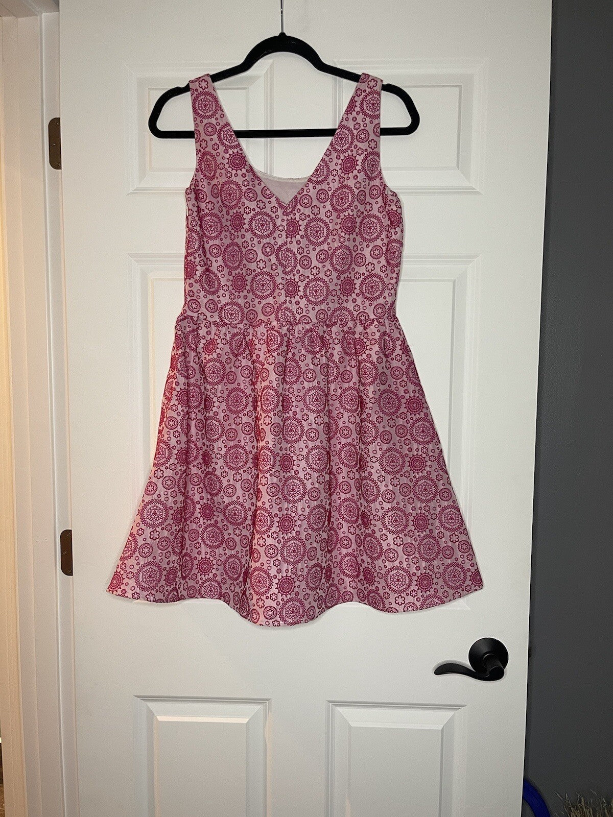 Miami sleeveless dress medium pink w pink stitching nwt