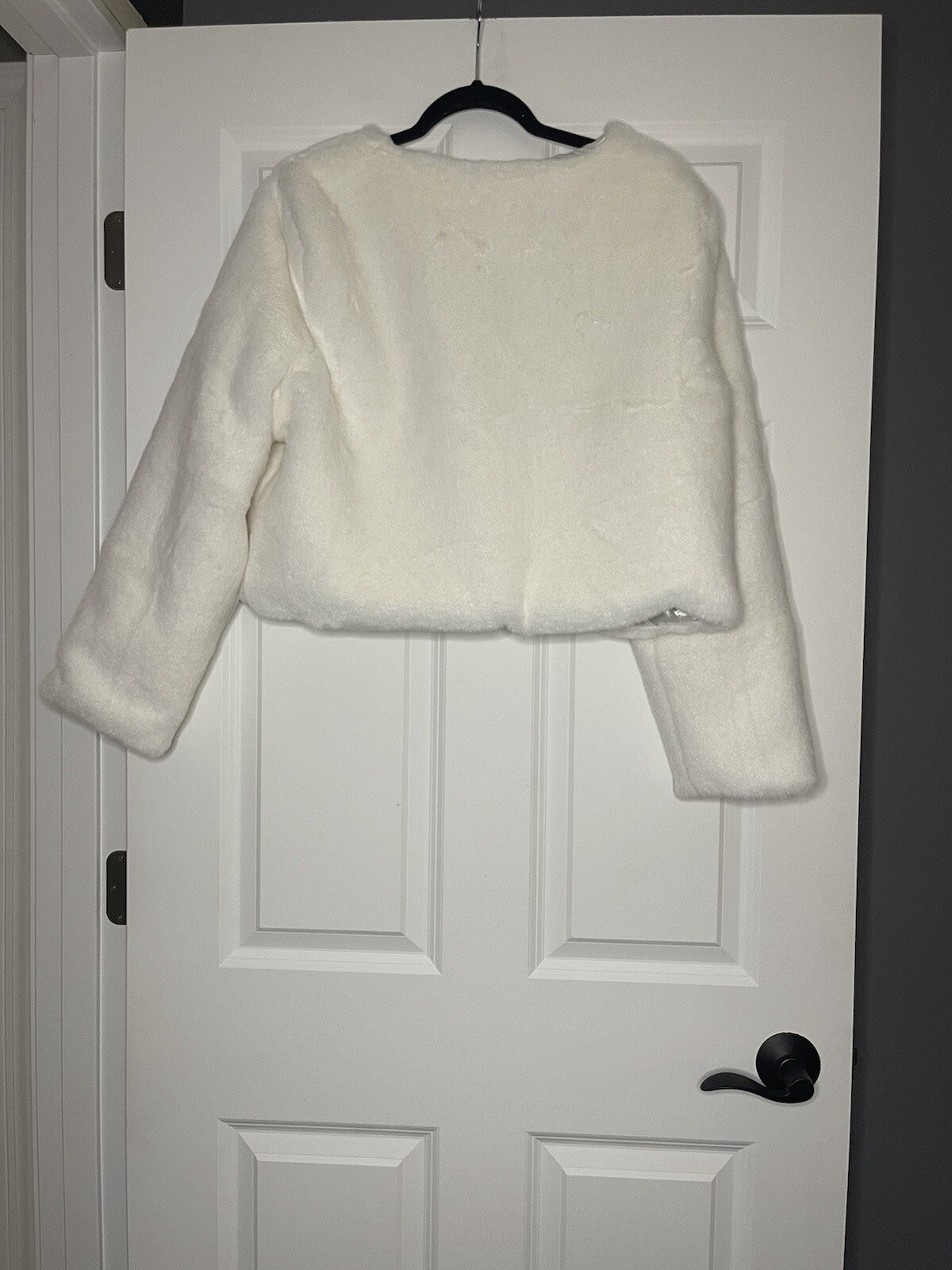Edary faux fur jacket off white NWT