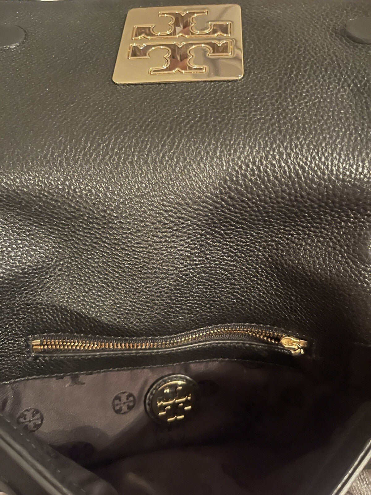 Tory Burch Black Crossbody Clutch In Excellent Condition