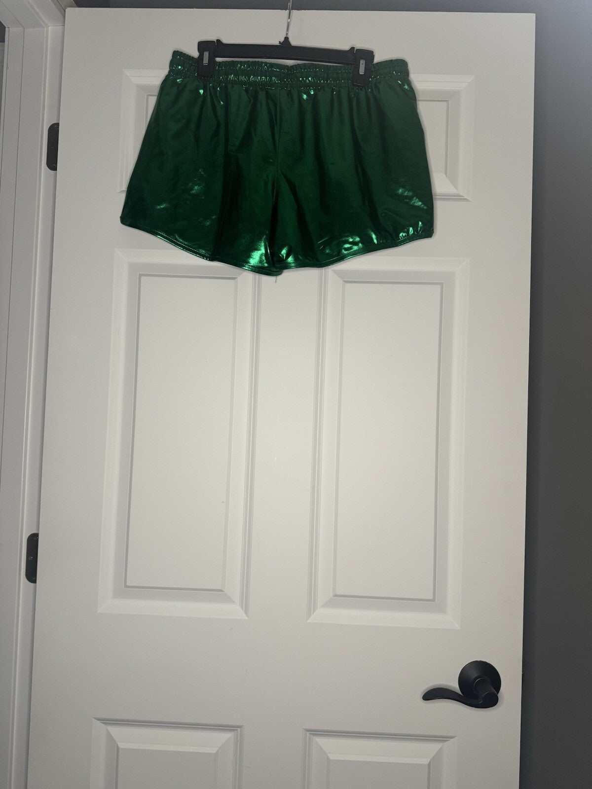 Poshdivah 3xl Metallic Green Shorts Nwot