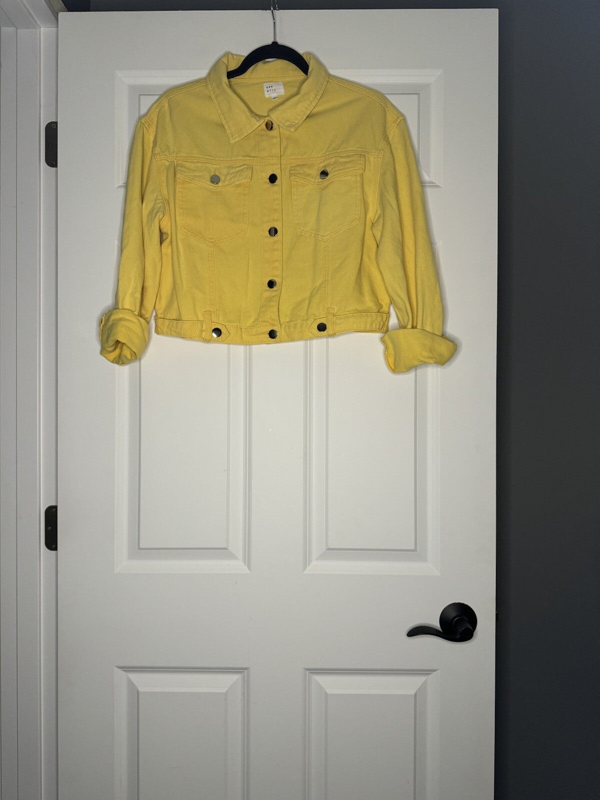 Dee Elly Jean Jacket Small Yellow