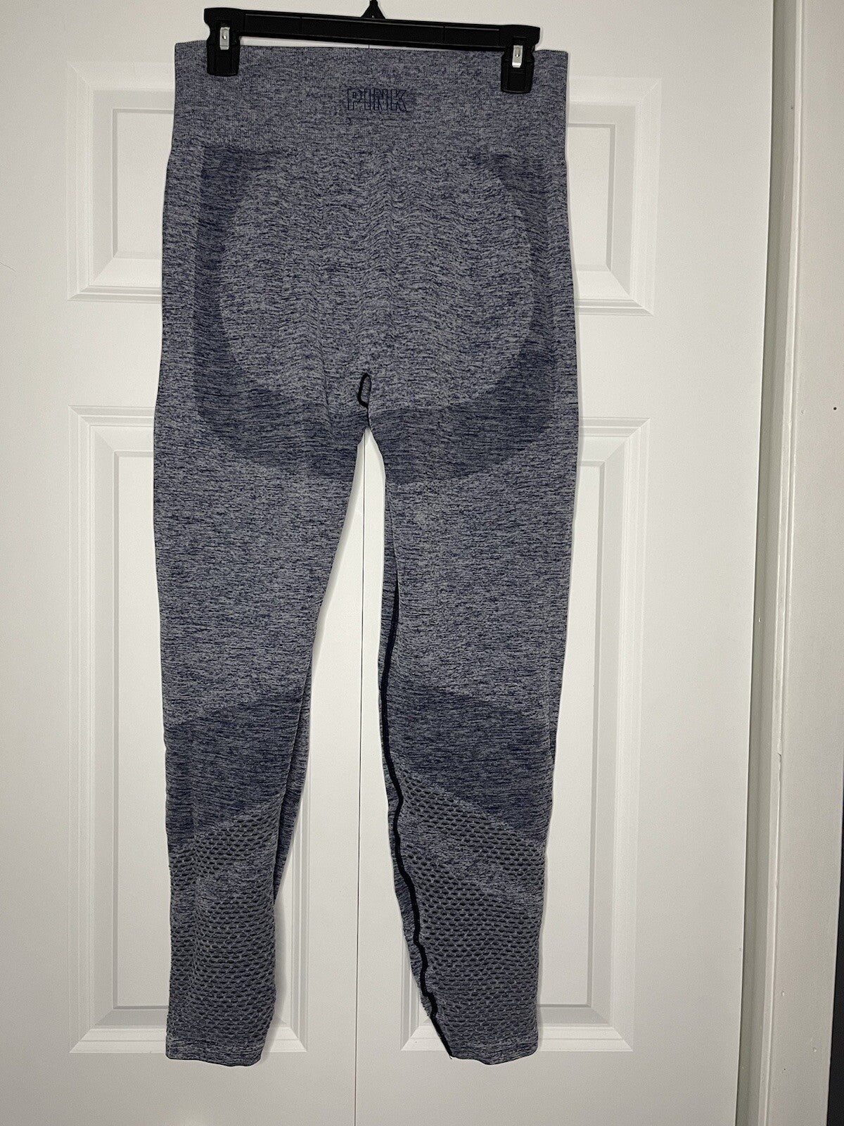 Pink by victorias secret seamless leggings large heathered blue