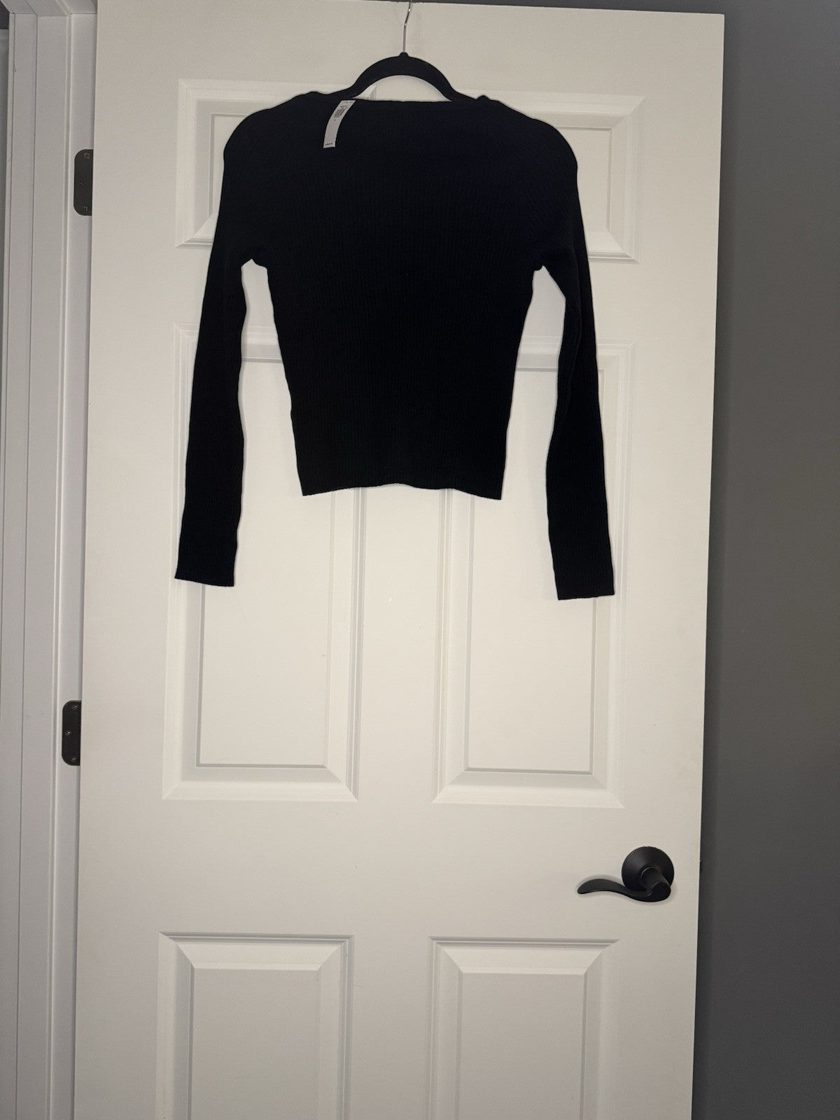 Old Navy Softlite Ribbed Cardigan Black Medium Nwt