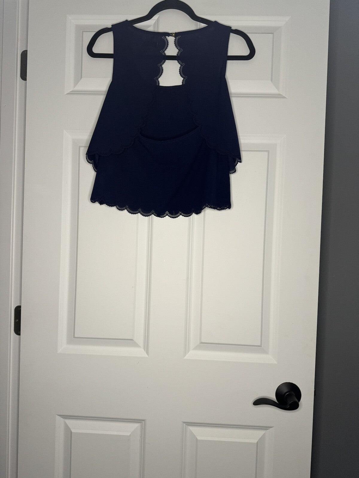 Faisca Sleeveless Blouse Small Navy