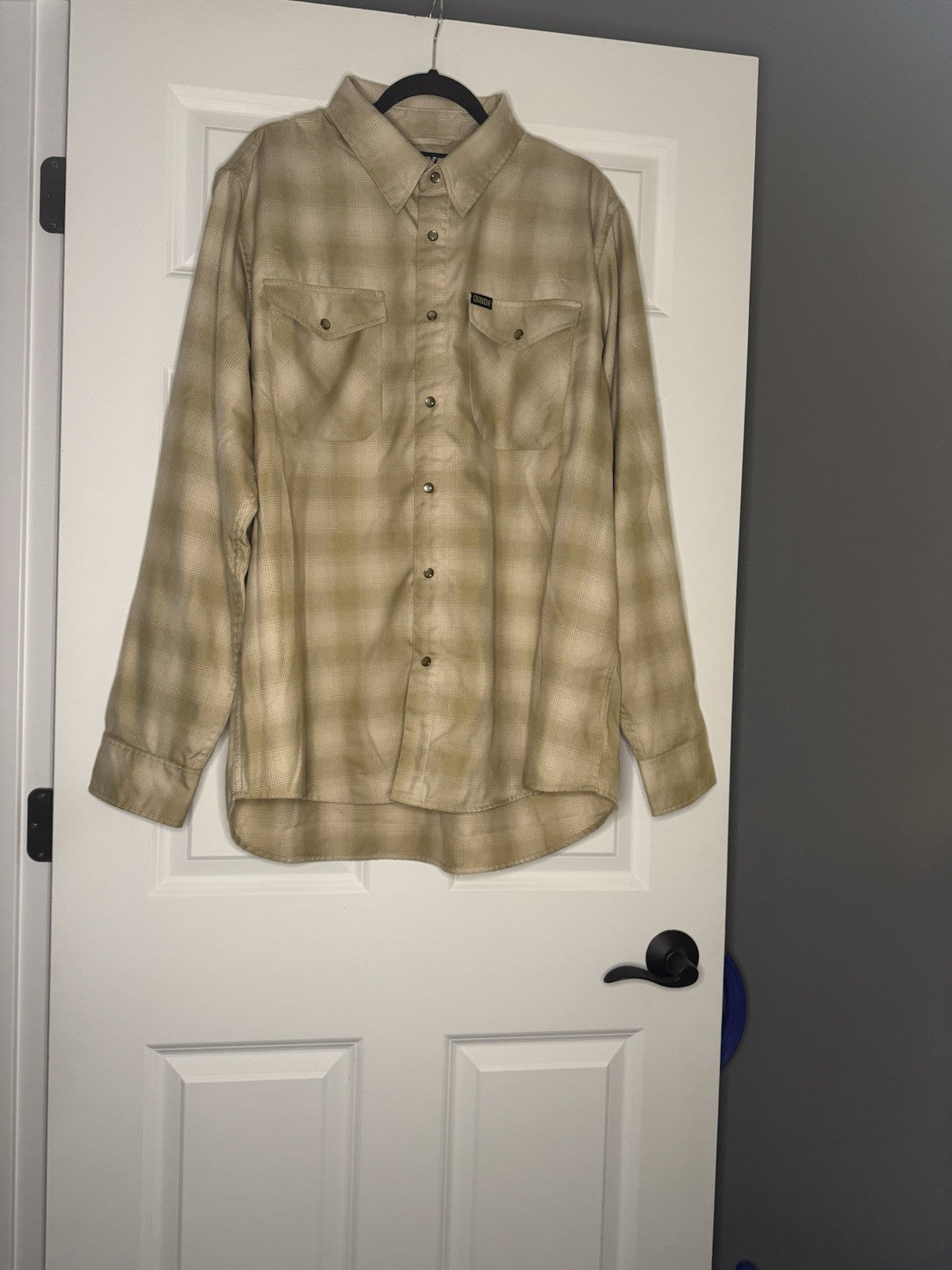 Dixxon Flannel Delmo Prescott 2xl Khaki Cream W Sticker