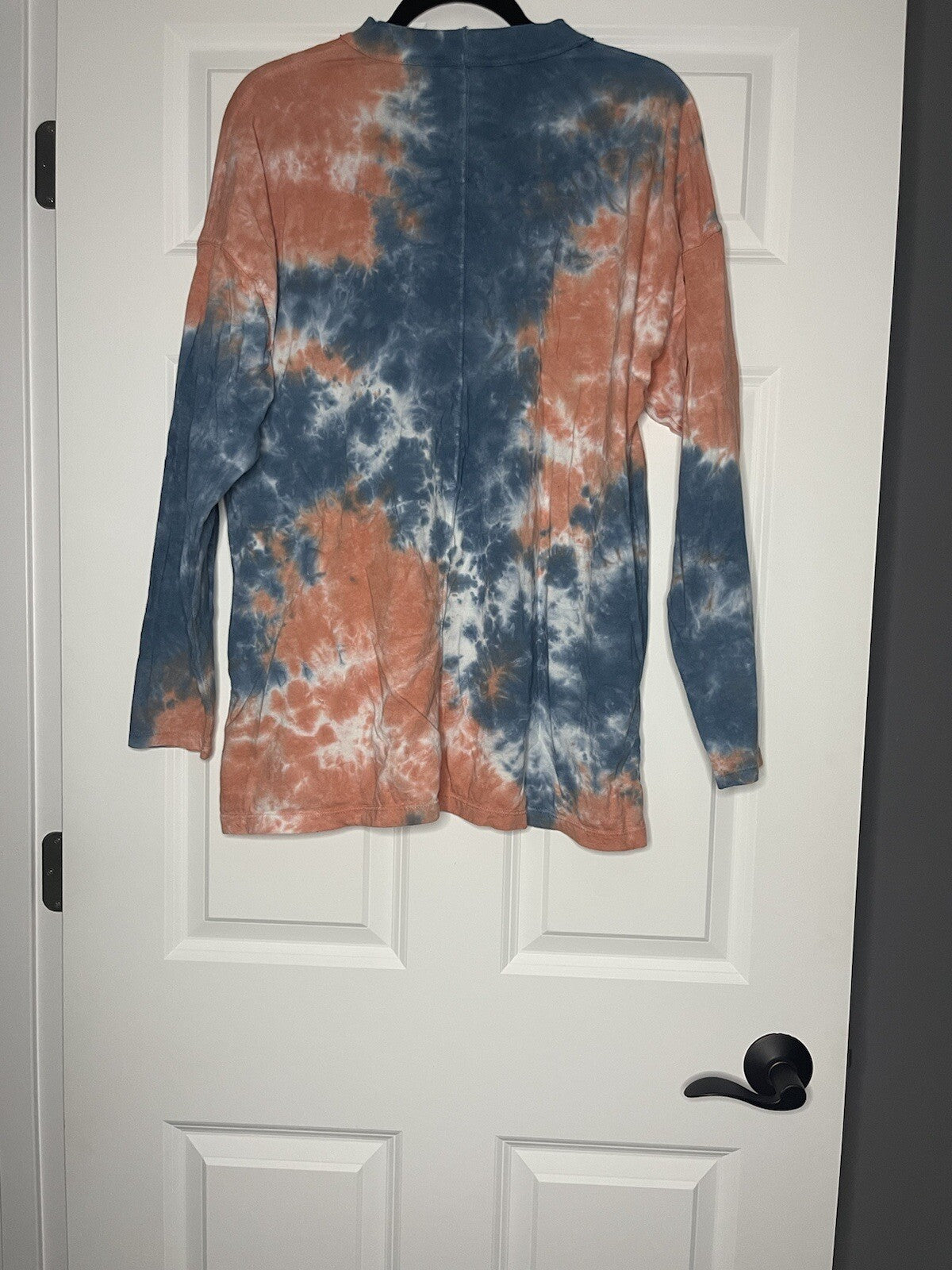 Free people Long sleeve red blue white tie dye medium