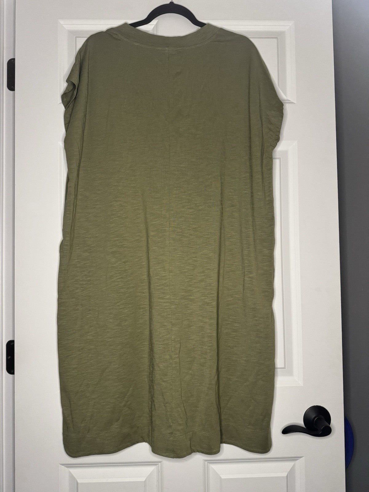 J Jill Short Sleeve Dress With Pockets Green 1x