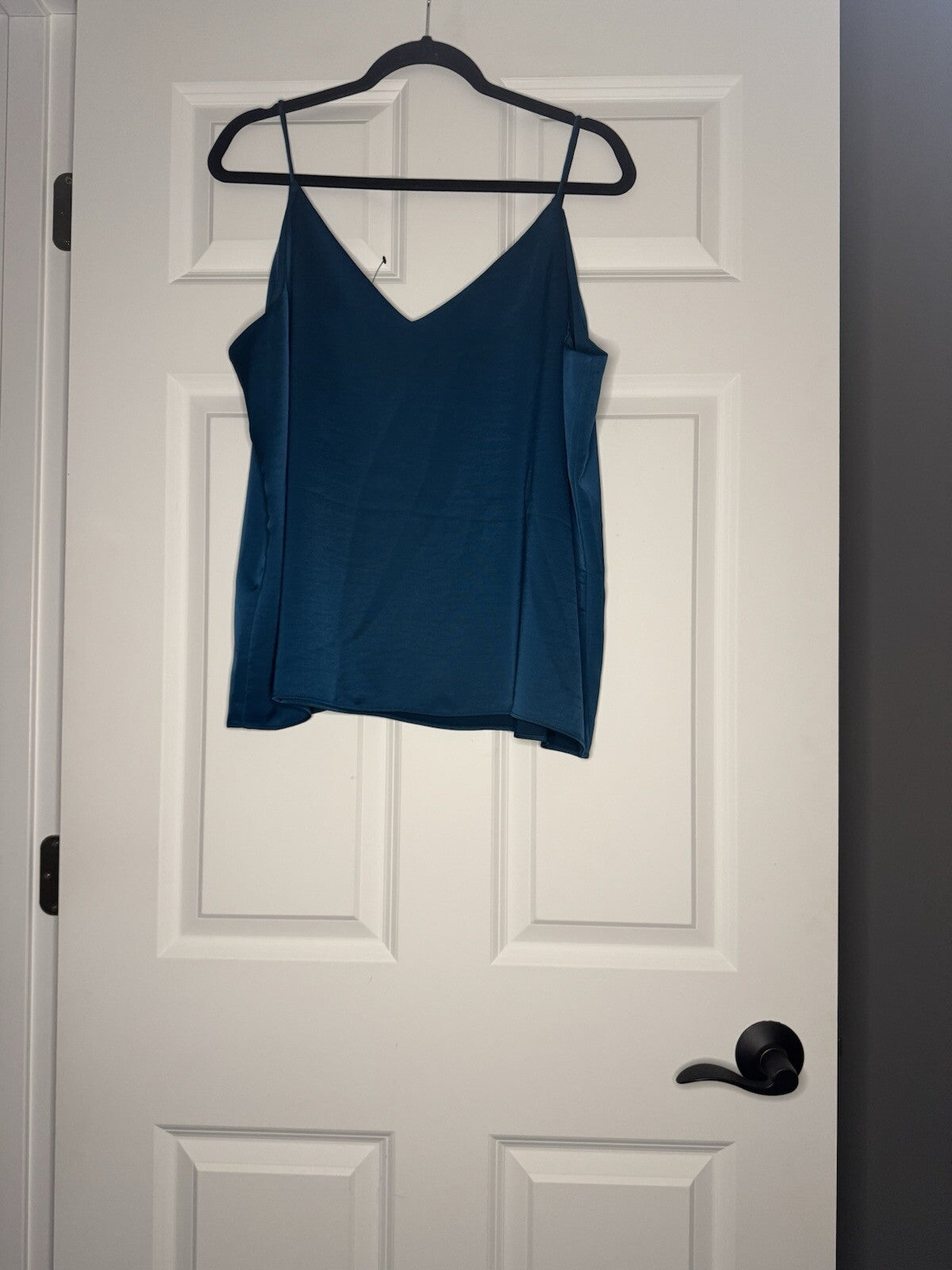 Express sleeveless blouse Xl Green Shiny Nwt