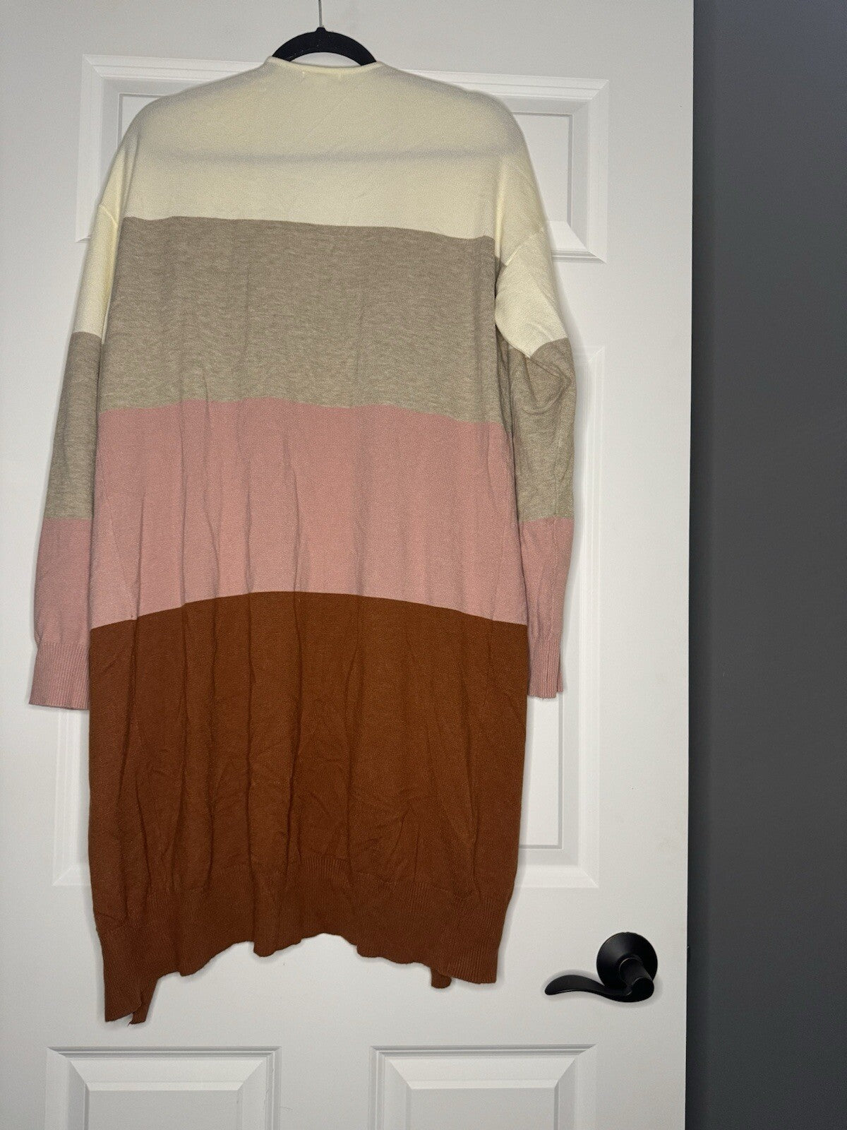 Tea N Rose Cardigan Xl Cream Pink Orange