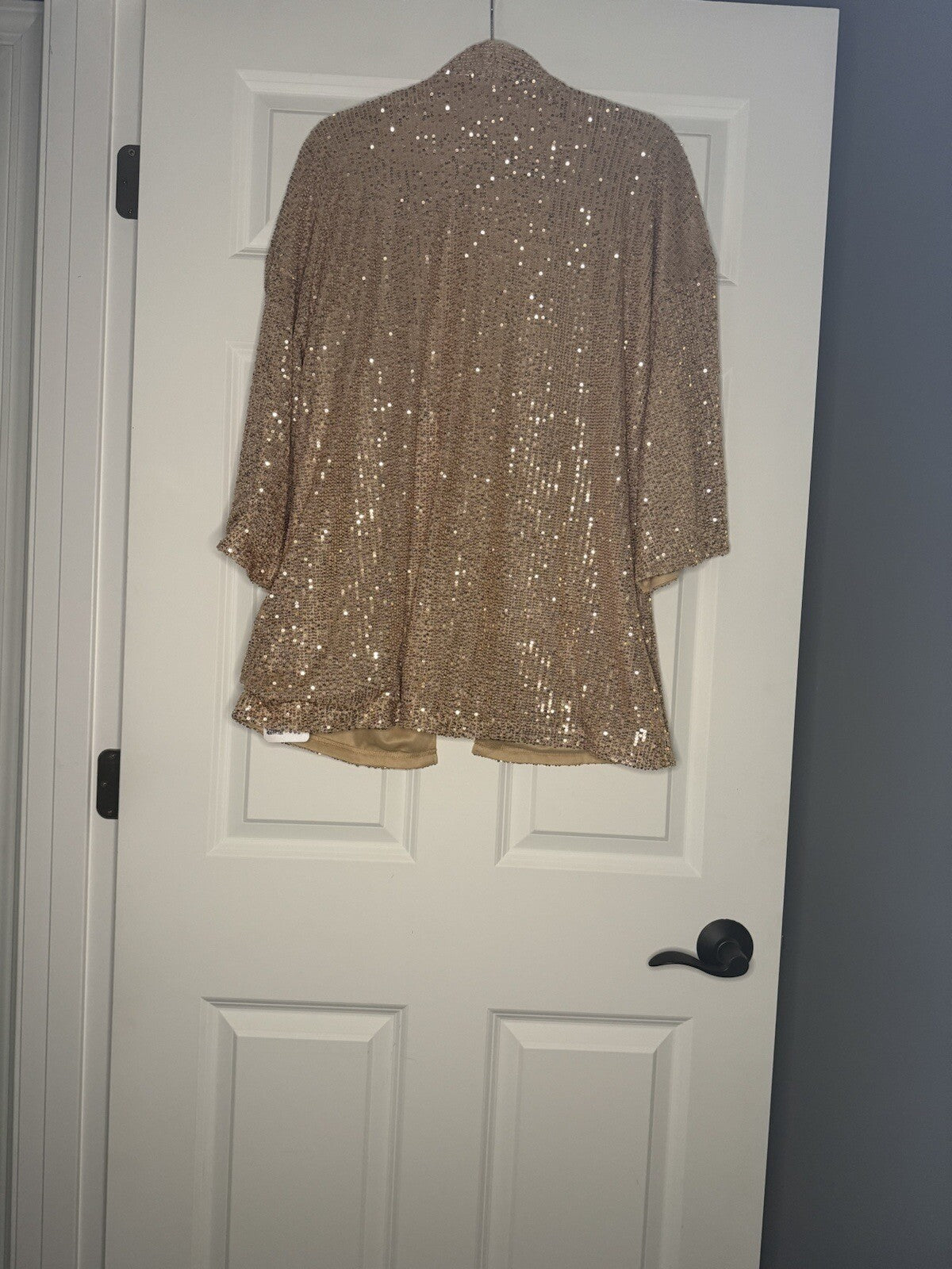 Unbranded Can This Be Cardigan Gold Sequins One Size Nwt