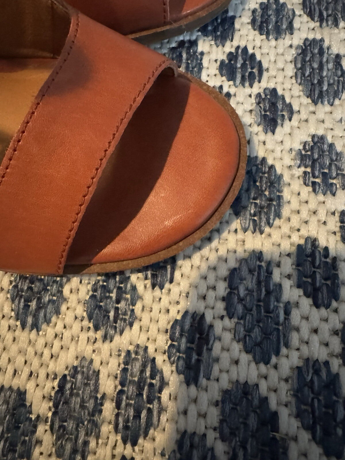 Lucky Brand Strappy Heel Sandals Orangish Brown 8 Brand New