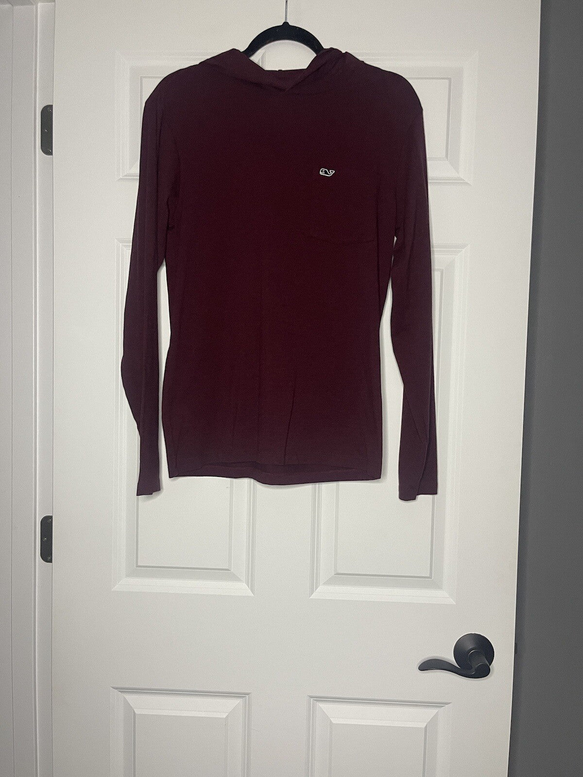 Vineyard Vines Edgartown Hooded Long Sleeve XS Maroon