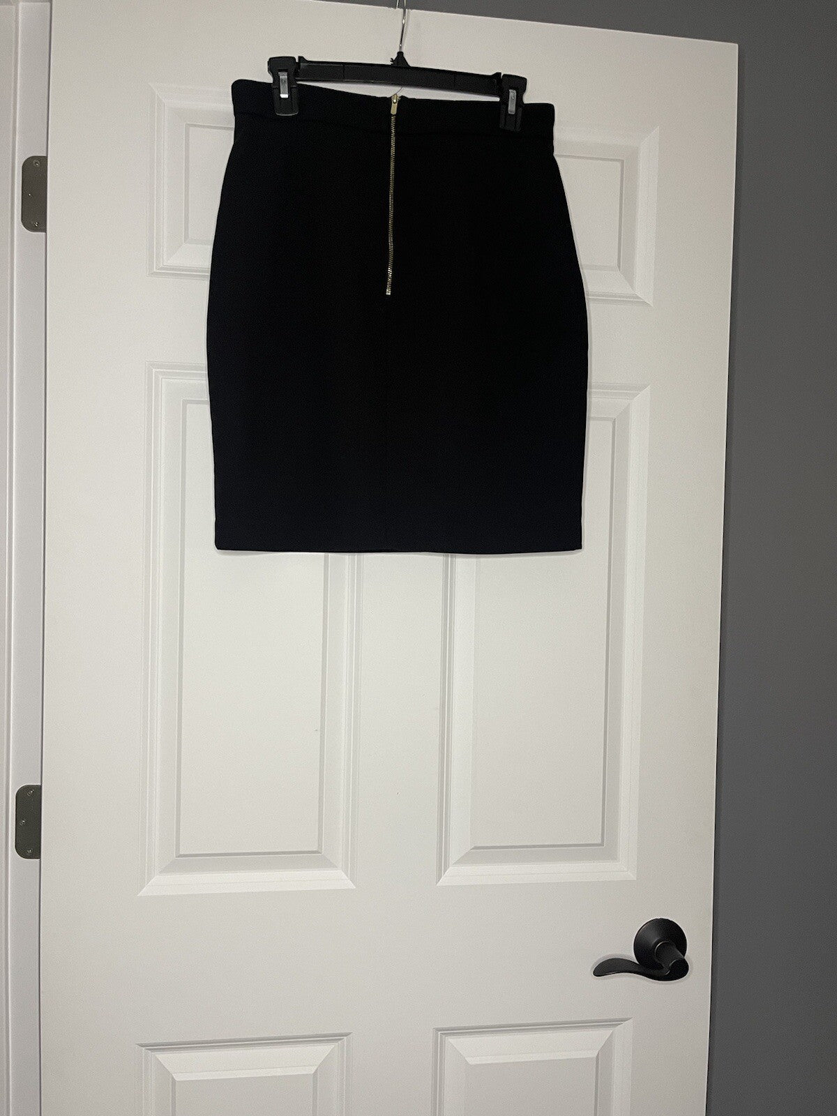 hm skirt black size 10 with gold zippers