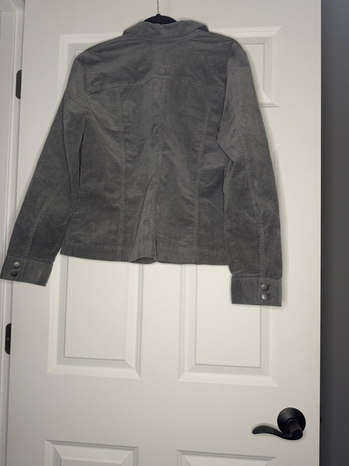 Charter Club Cord Jacket Large Blueish Gray