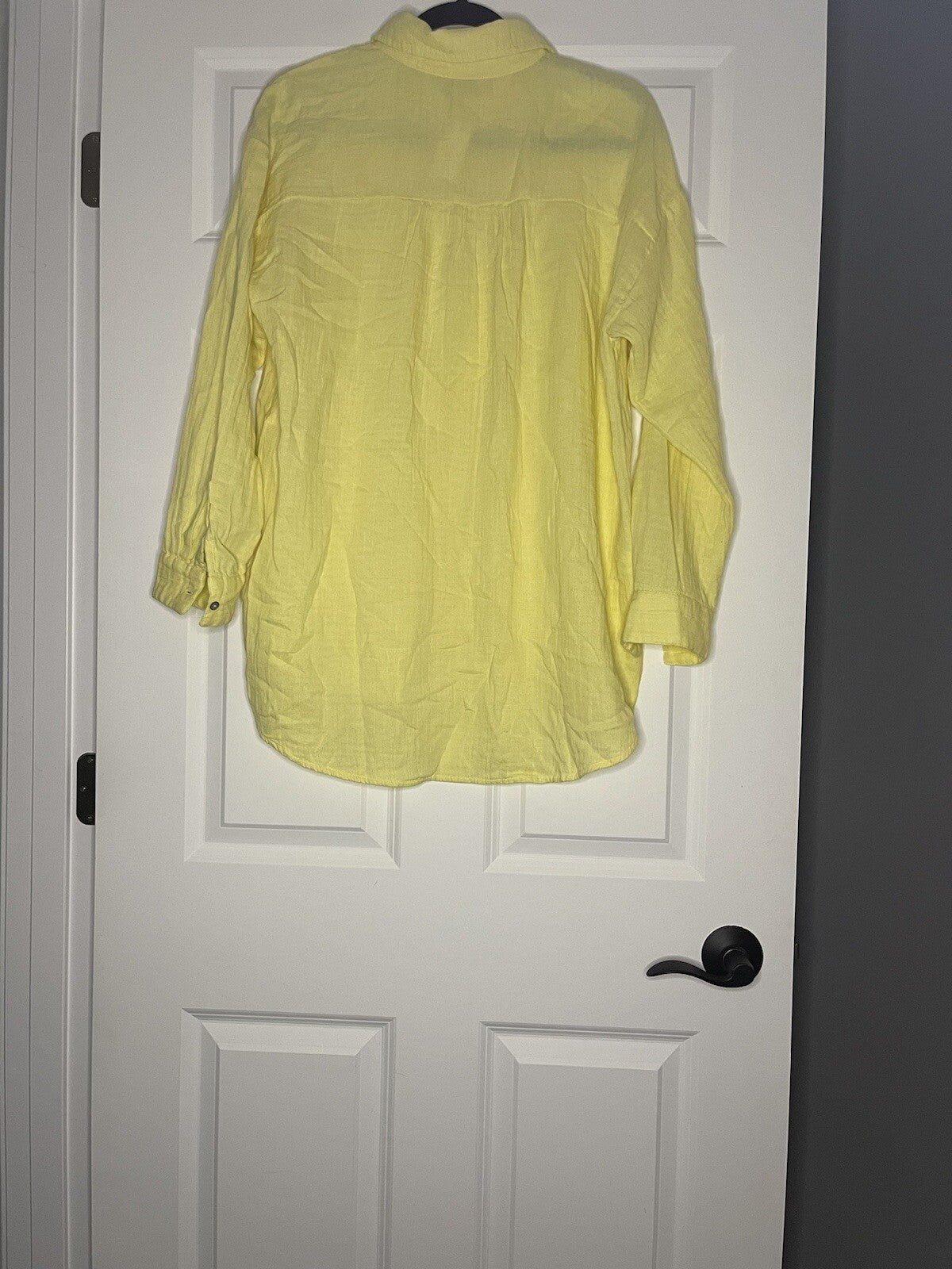 Ann Taylor Loft Yellow Button Up Medium Nwt