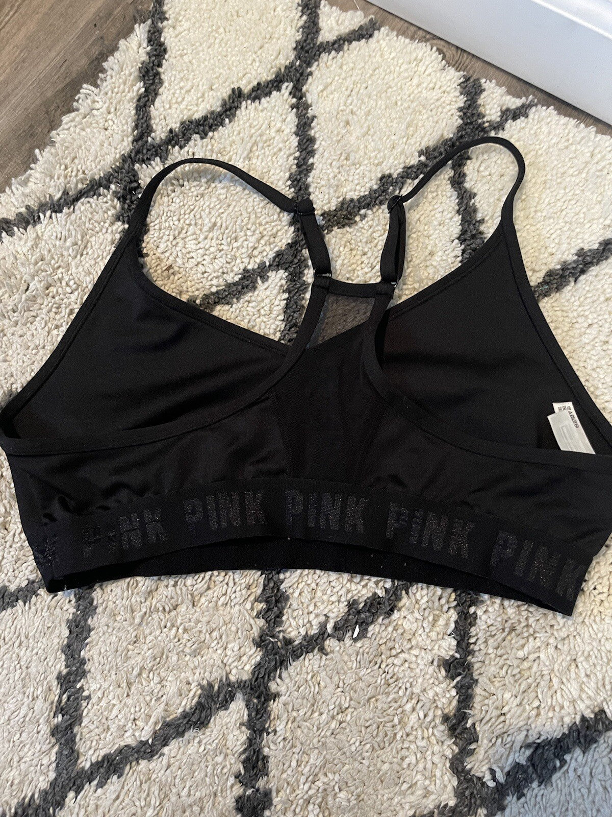 Pink Ultimate Sports Bra Large Black