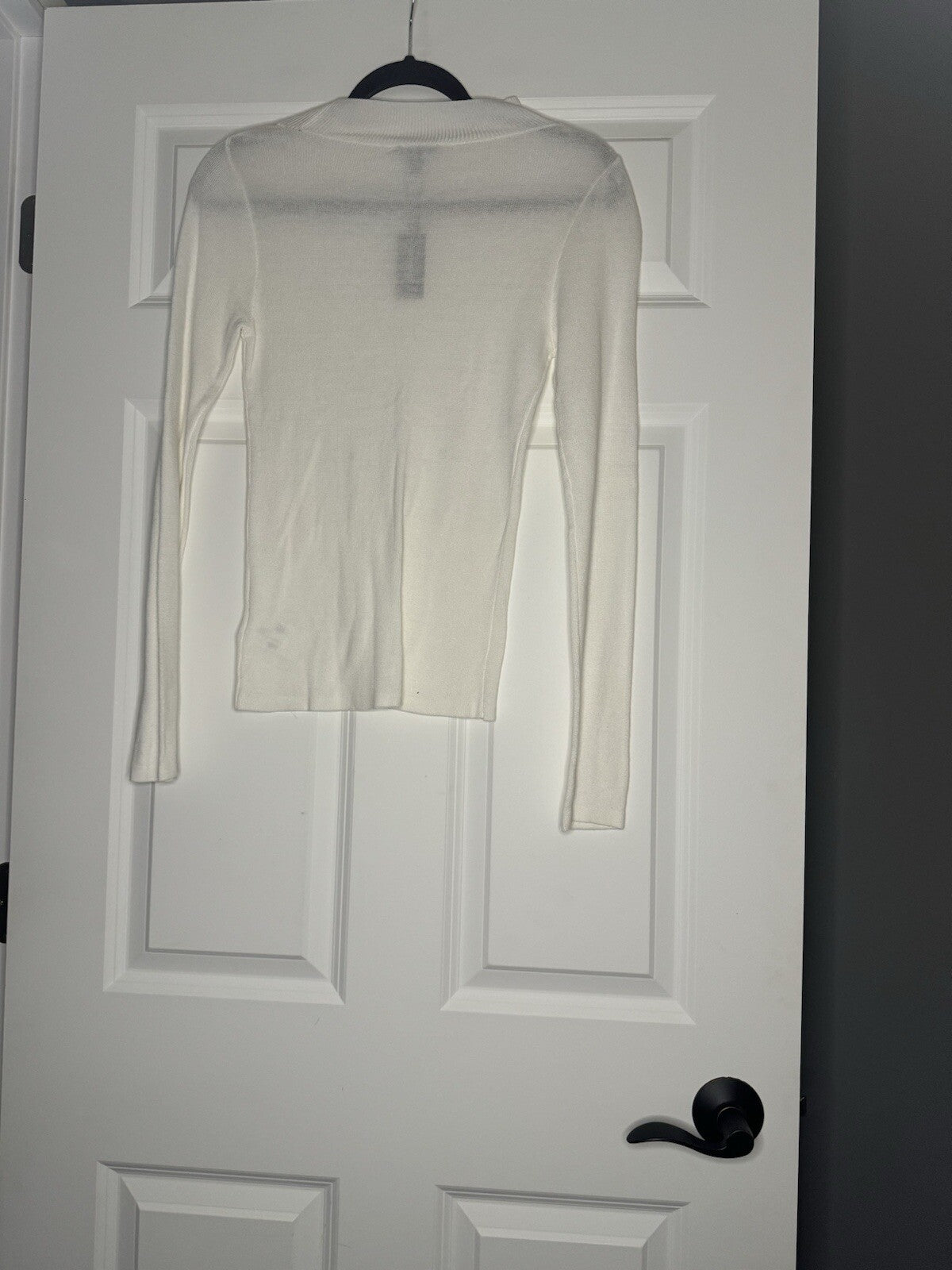 Express Lightweight Sweater Medium Ivory W Beading Decor Nwt