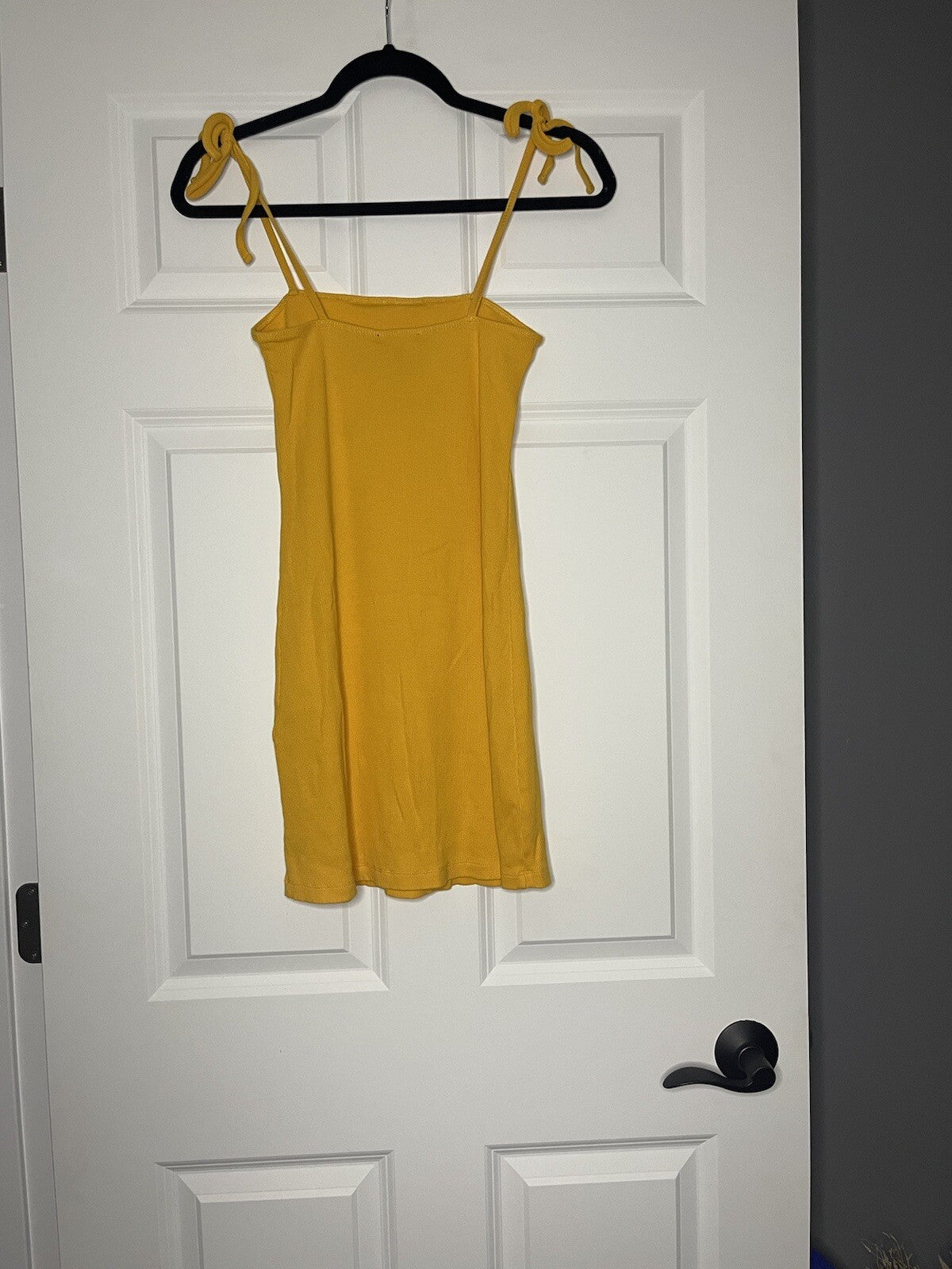 Forever 21 ribbed dress yellow small sleeveless