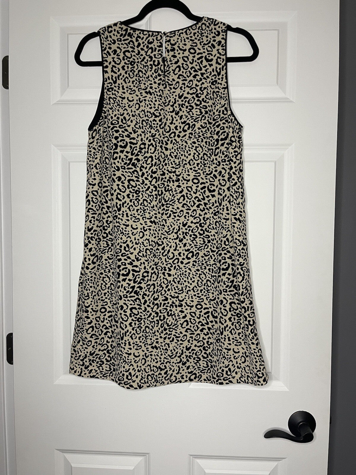 Naked zebra sleeveless dress brown black animal print medium NWT