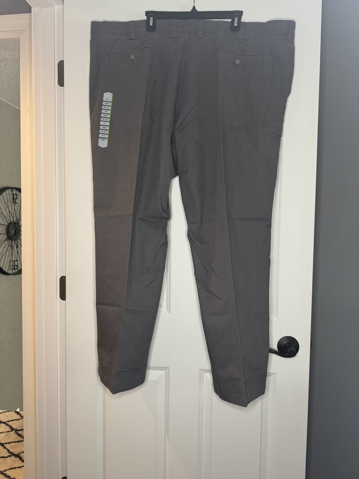 Duluth Trading Co Flex Ballroom Khakis Relaxed Fit 48 X 32 Gray Nwt