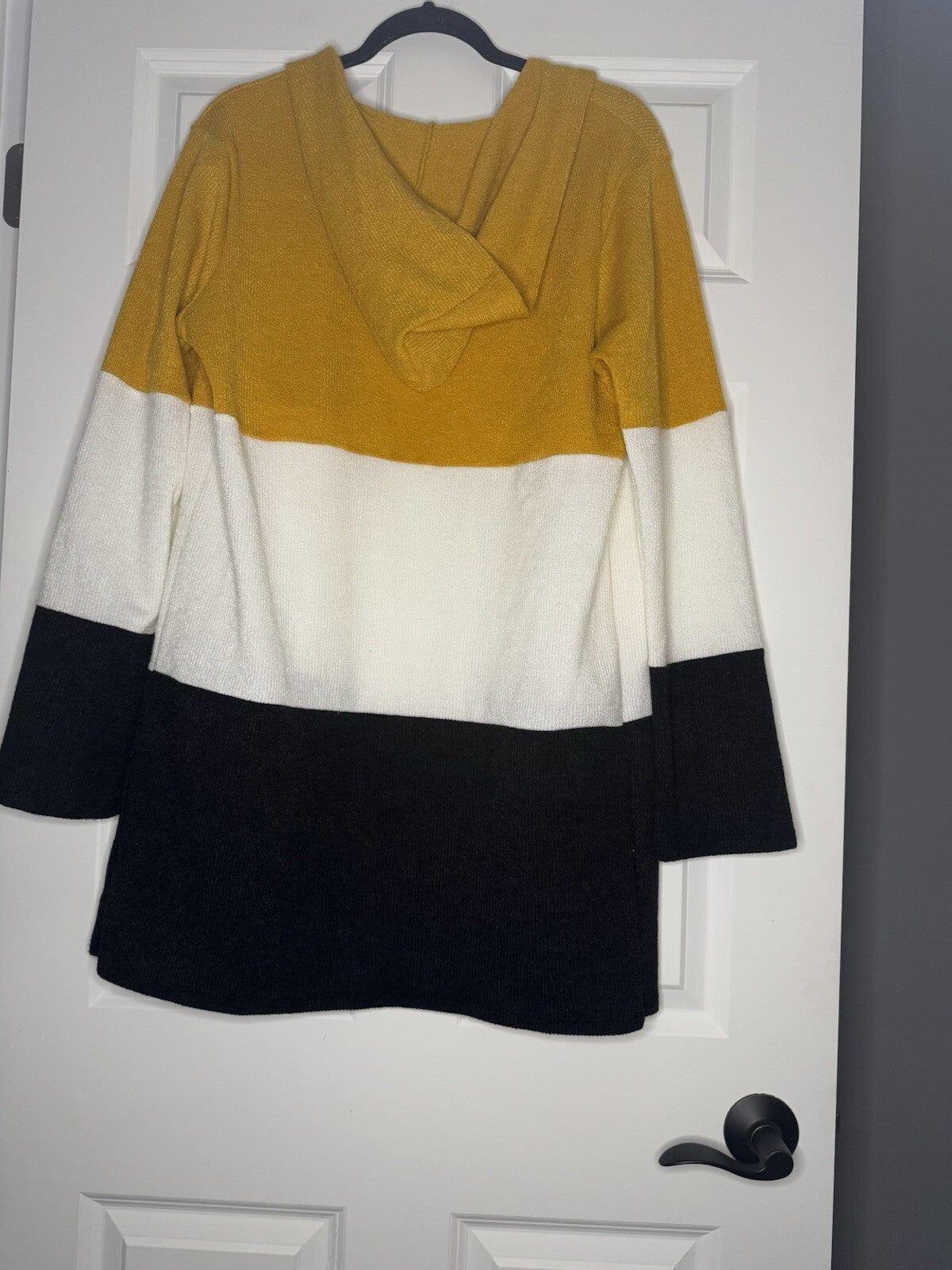 Magic Fit Cardigan With Hood Xl Yellow Black White