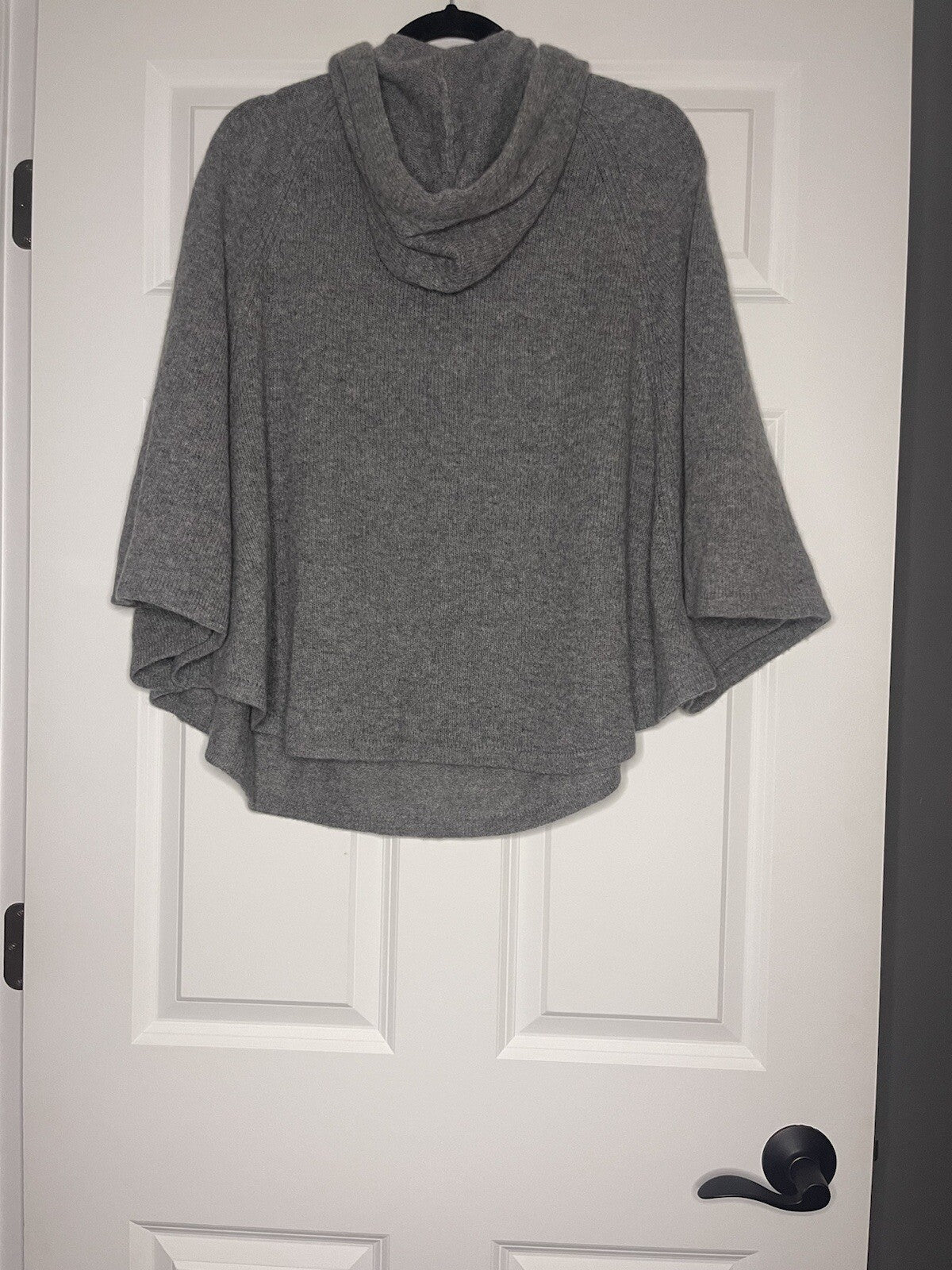 Saks Fifth Avenue Shawl Sweater Medium Gray With Good