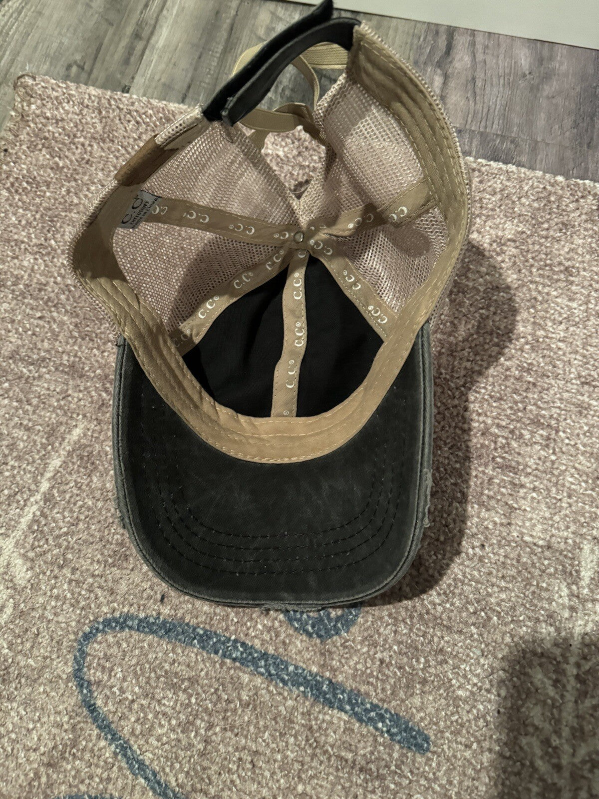 Cc Ball Cap Blue Distressed