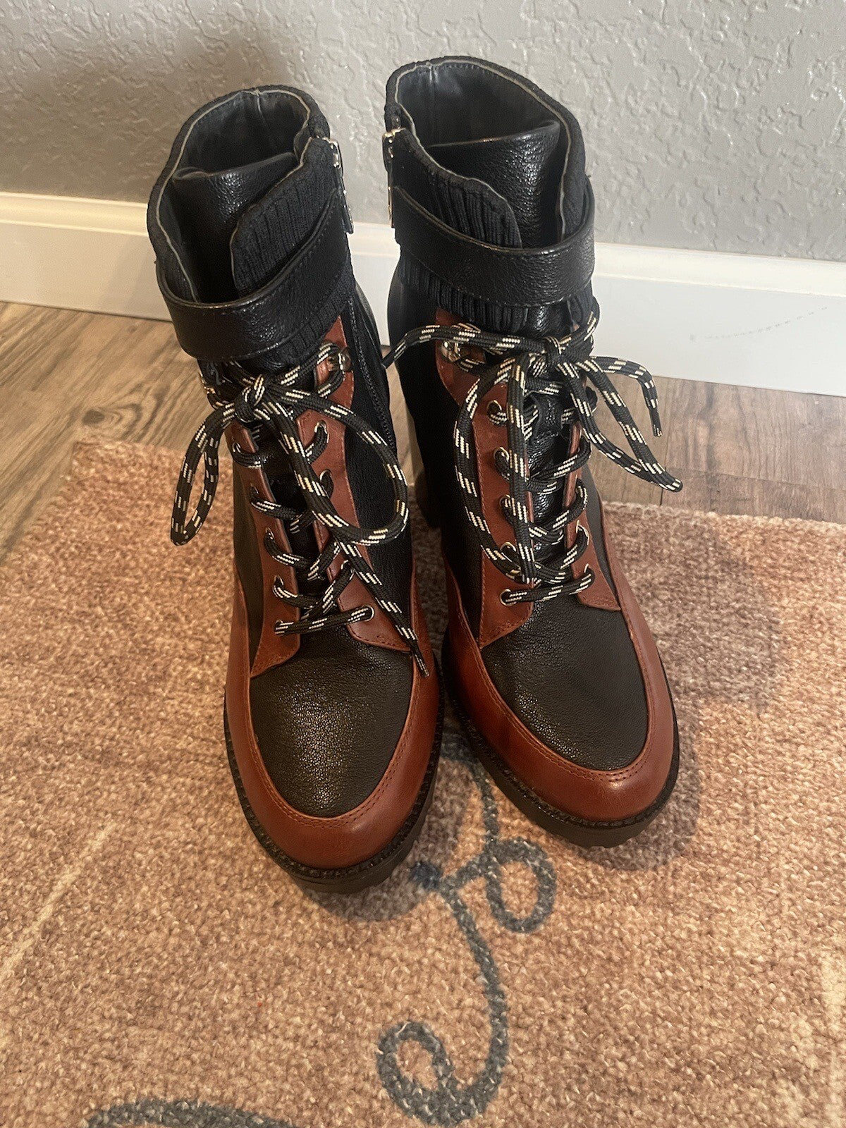 Antonio Melani Boots Size 9.5 Brown And Black Brand New