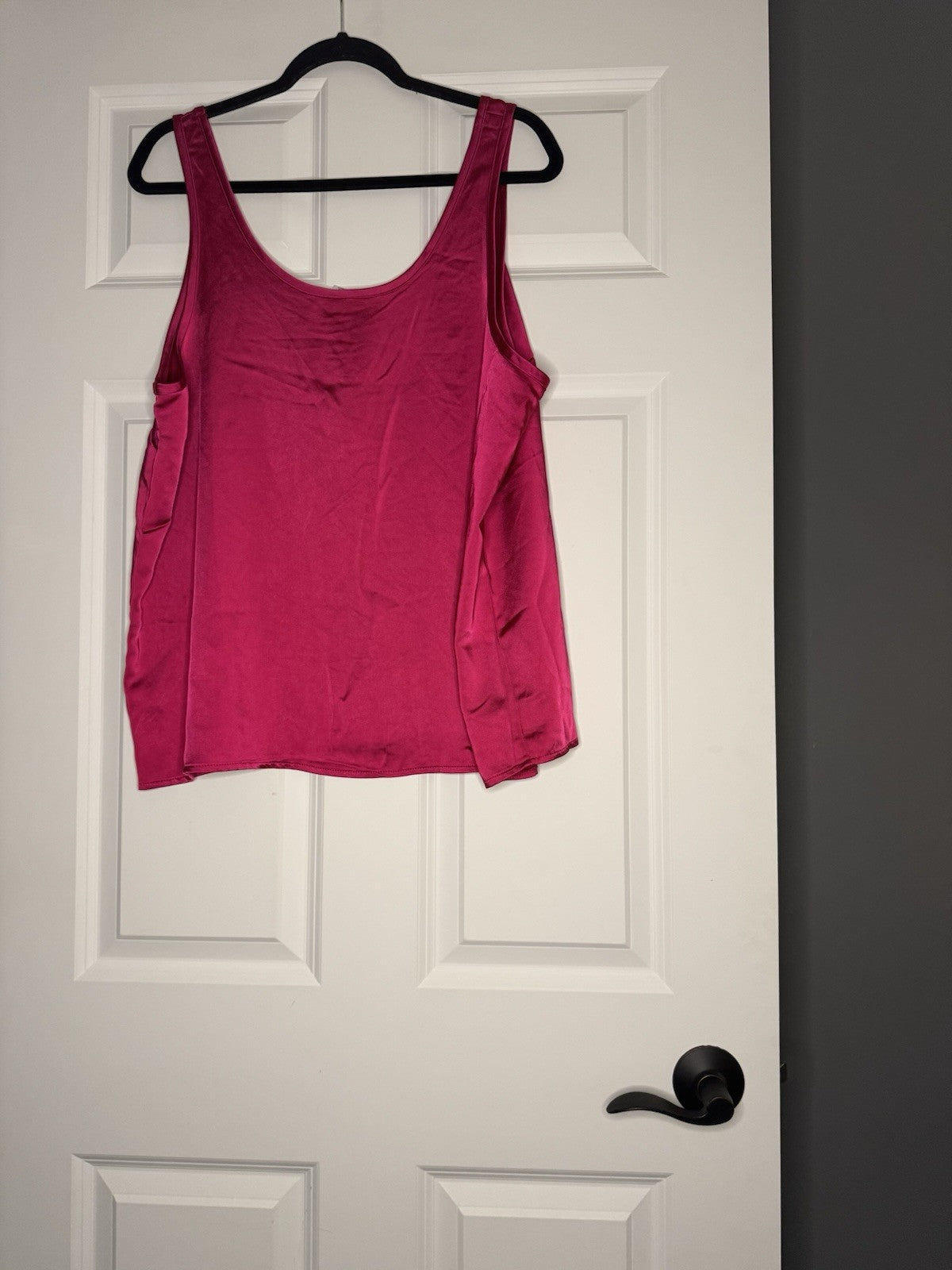 Old Navy Sleeveless Blouse Shiny Pink Xl Nwt