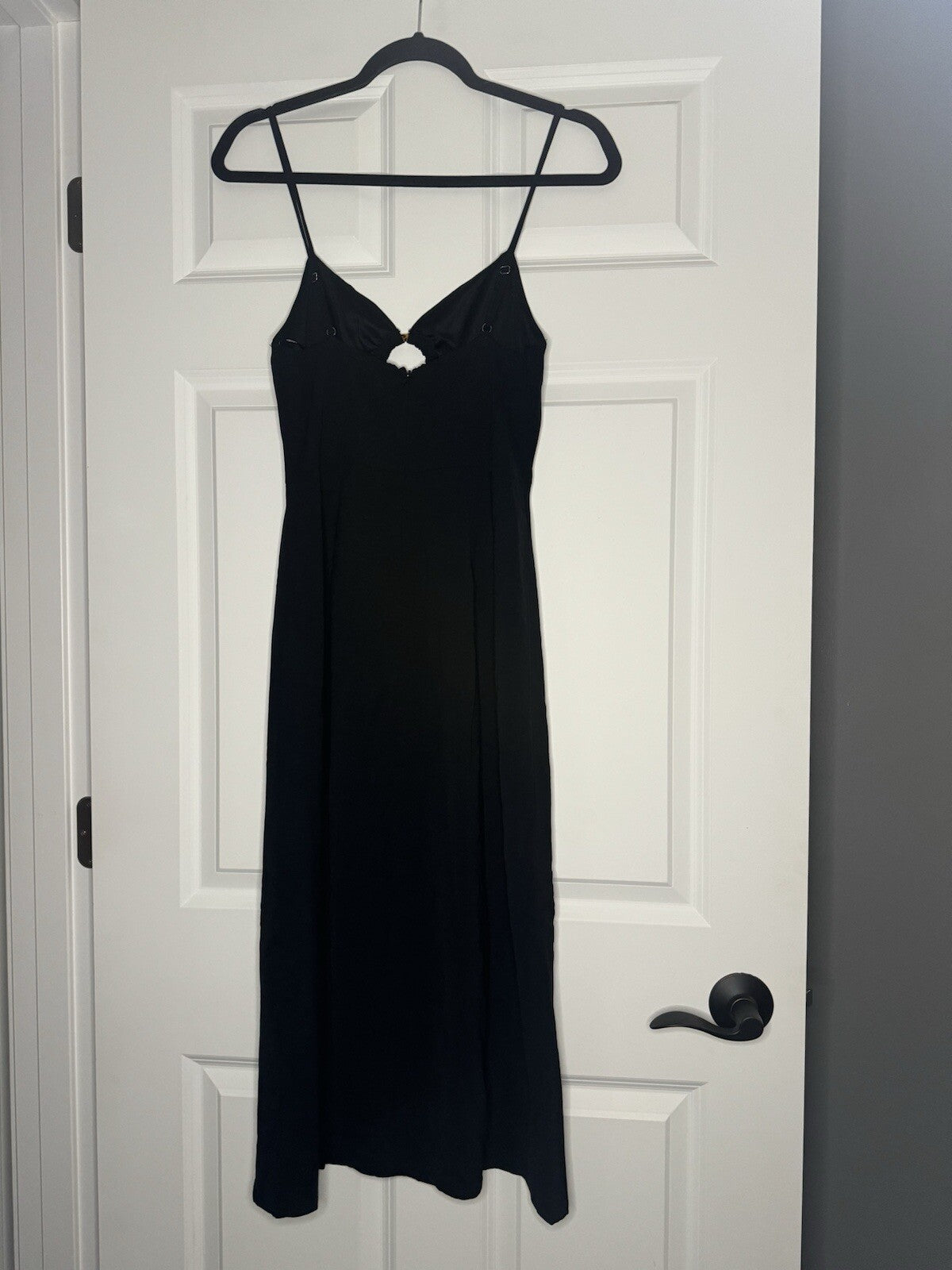 Forever 21 Sleeveless Dress W Chest Cut Out Slit In Side Small Black Nwt