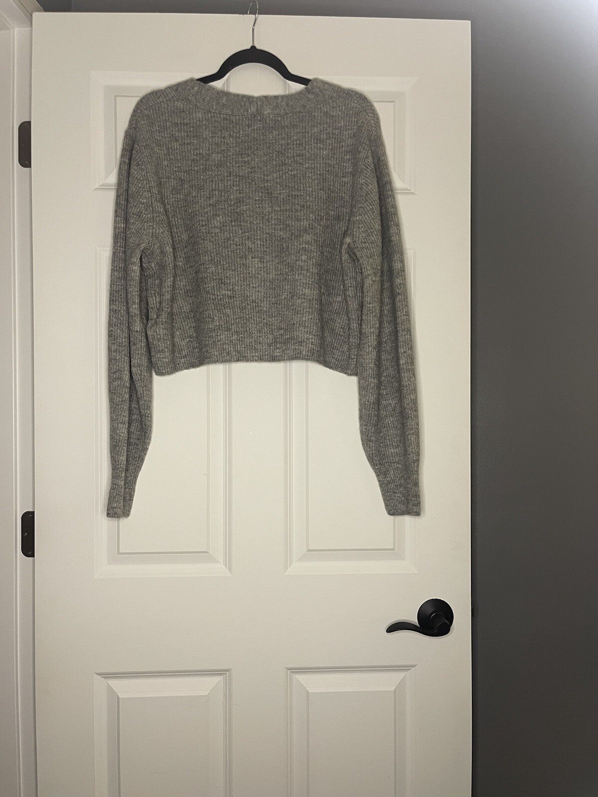 Hm Cardigan Gray White Mix Xl New With Tags