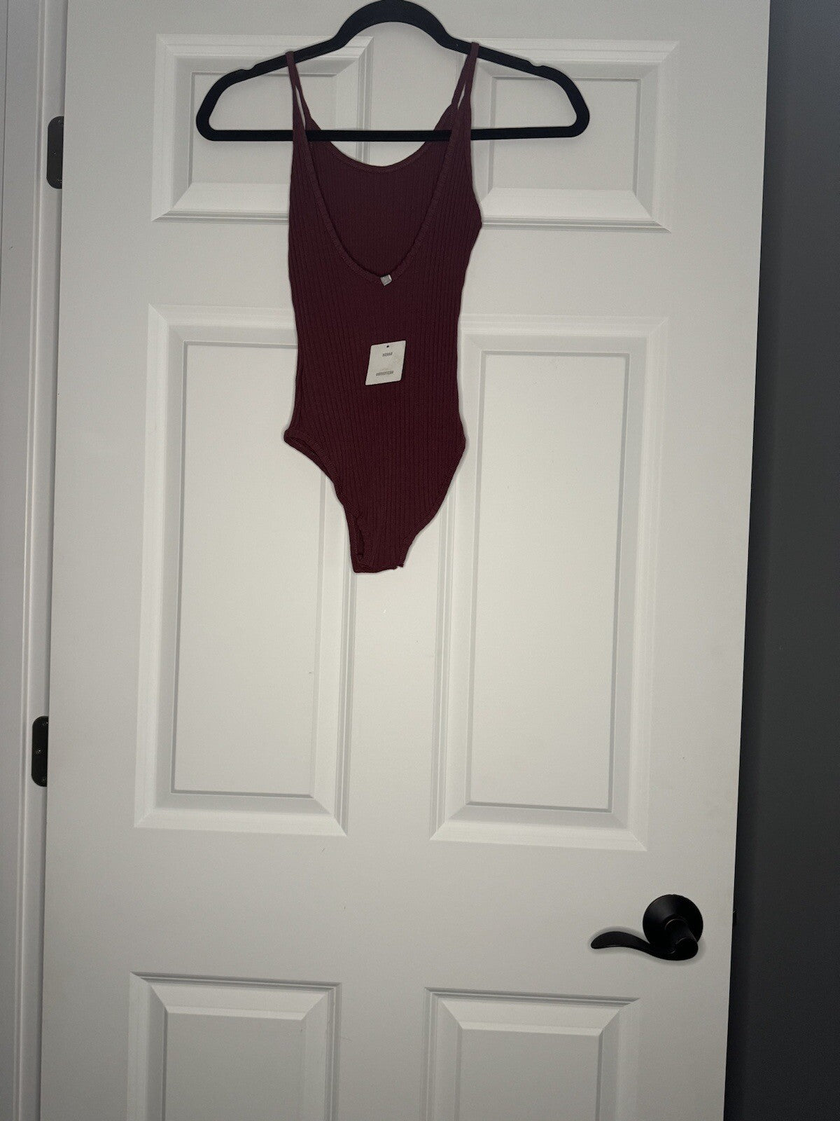 Urban Outfitters Out From Under Bodysuit Small Pinkish Purple Ribbed Nwt