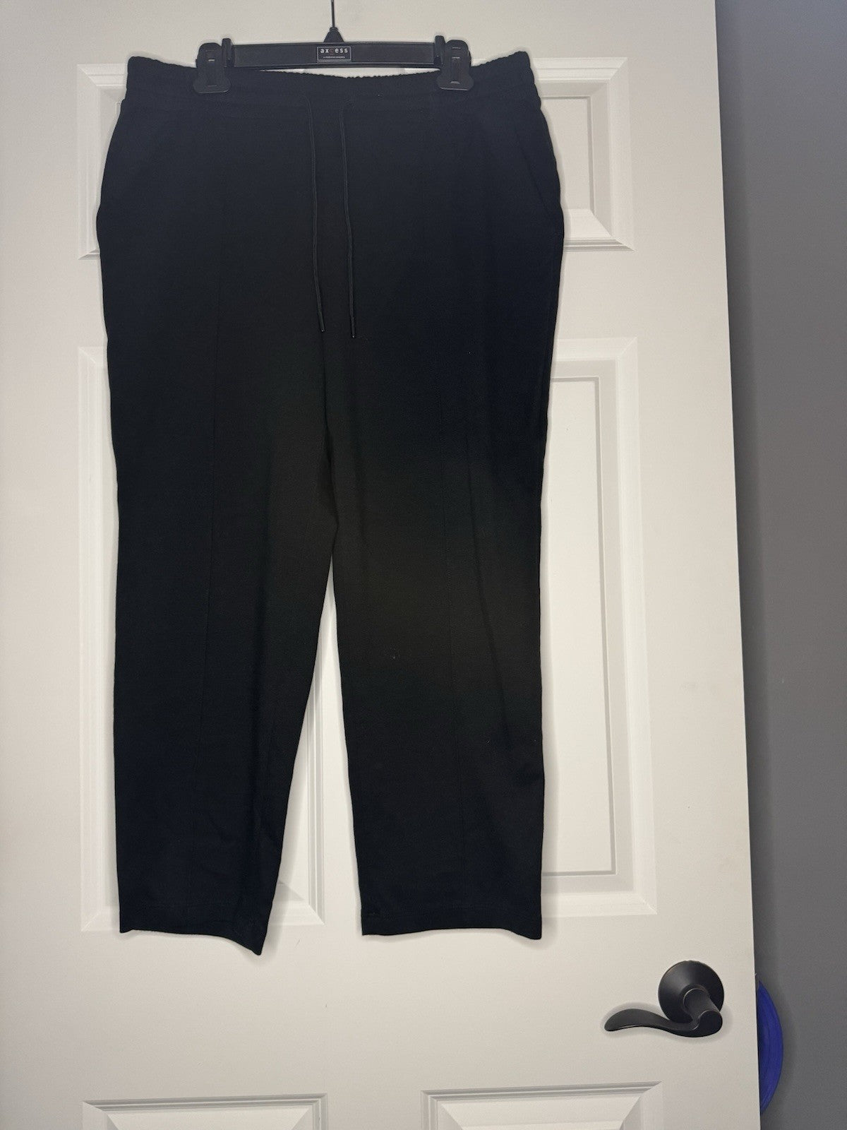 A New Day Large Pants Elastic Waistband Black