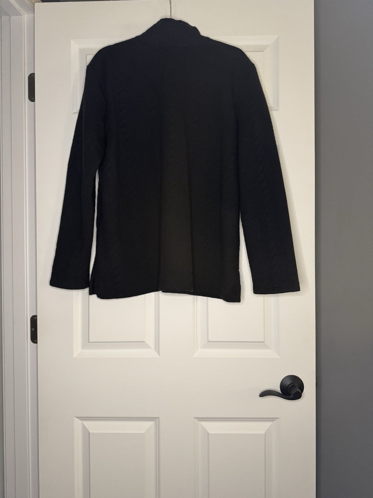 Emily Daniels Sweater Black Print Xl