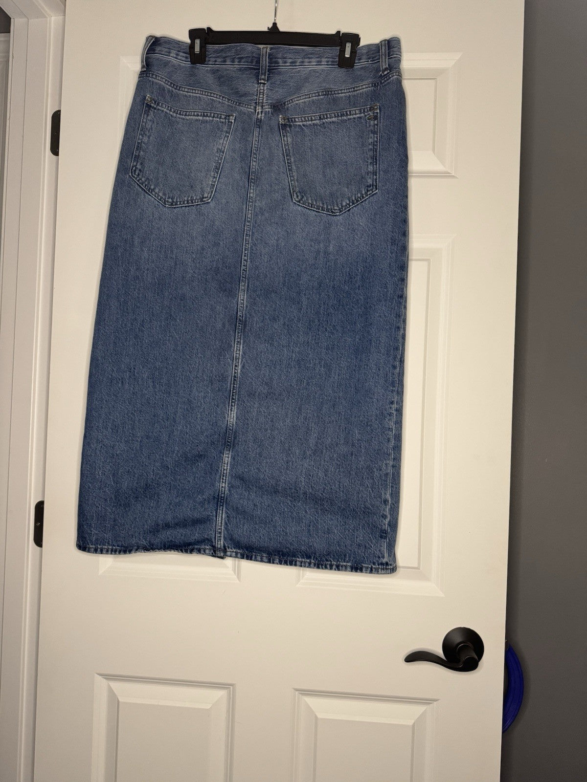 Madewell Jean Skirt Size 30 With Slit In Front