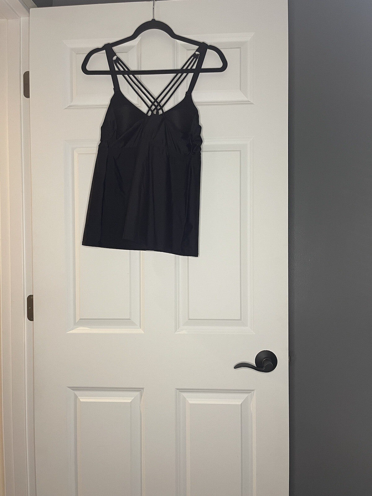 Torrid Active Swimsuit Tankini Top Size 0 Black Nwt 74.50