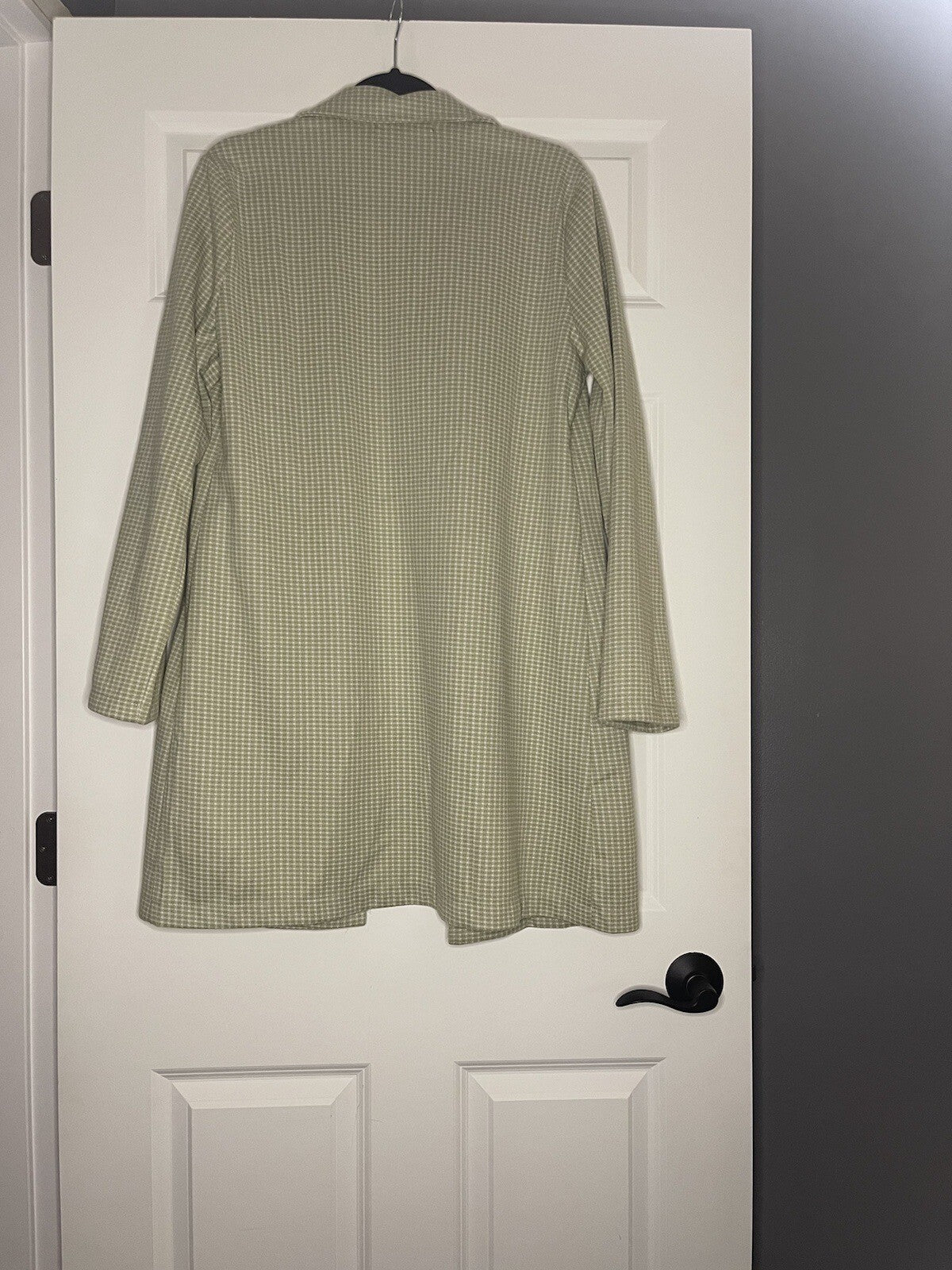 Potters Pot Jacket Large Green White Checkered