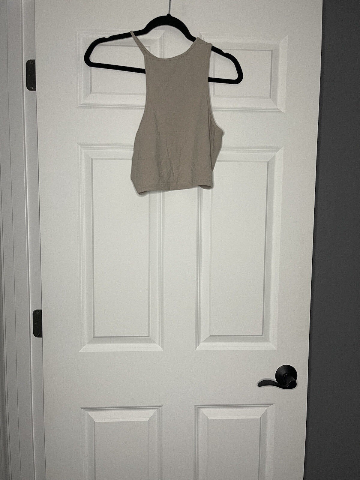Cider beige cropped sleeveless blouse xl NWT