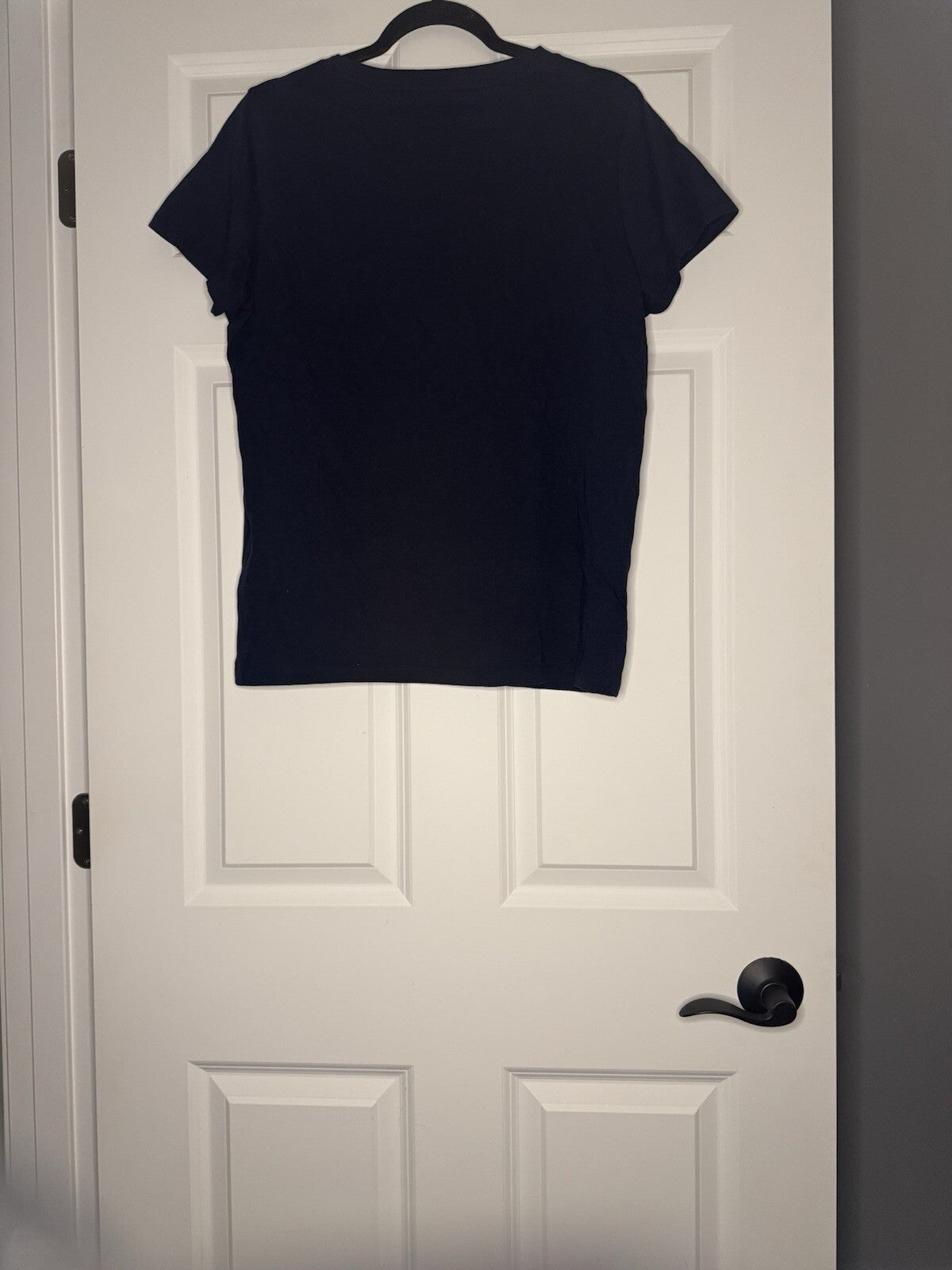 J Crew Slub Cotton Tee Large Navy