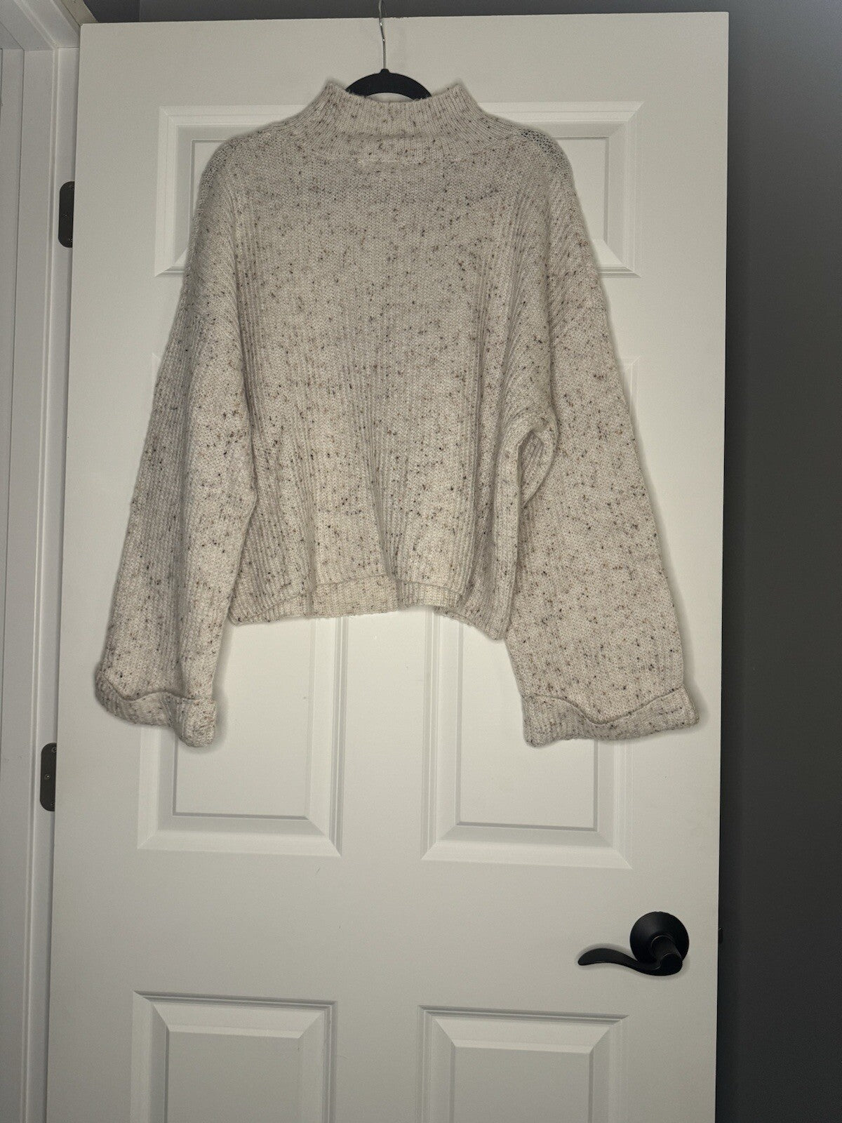 Mine Large Sweater Beige W Brown Taupe