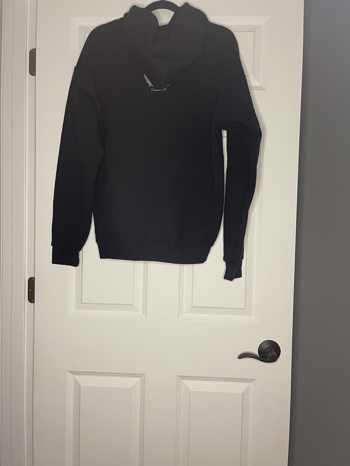 Harley Davidson Hooded Sweatshirt Women Large Black Red White Rhinestones Mcgrat