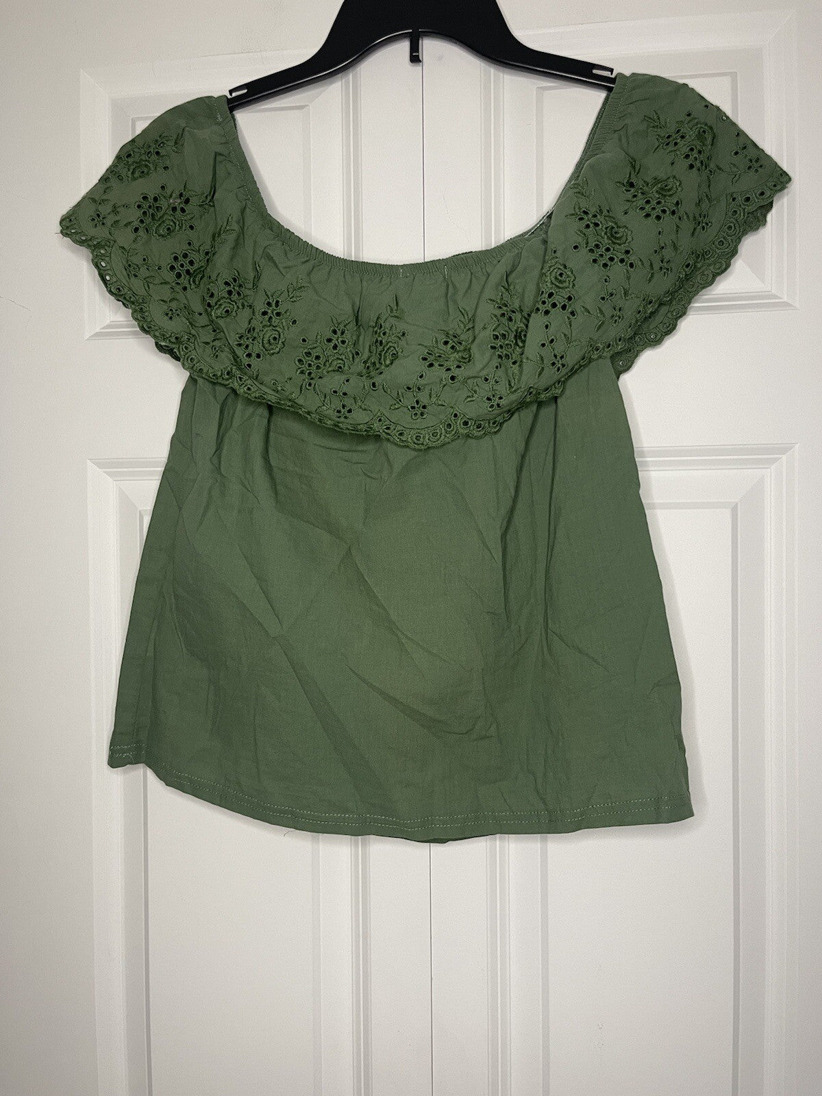 Francescas mi ami blouse green medium nwt